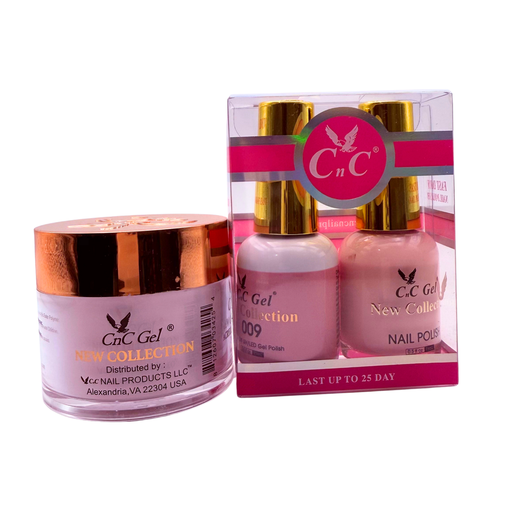 CnC Gel Color-009 New Collection 5-in-1 Gel, Nail Polish, Acrylic, Dip, Ombre