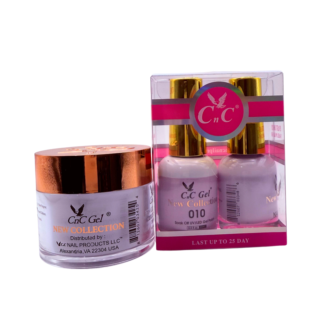 CnC Gel Color-010 New Collection 5-in-1 Gel, Nail Polish, Acrylic, Dip, Ombre