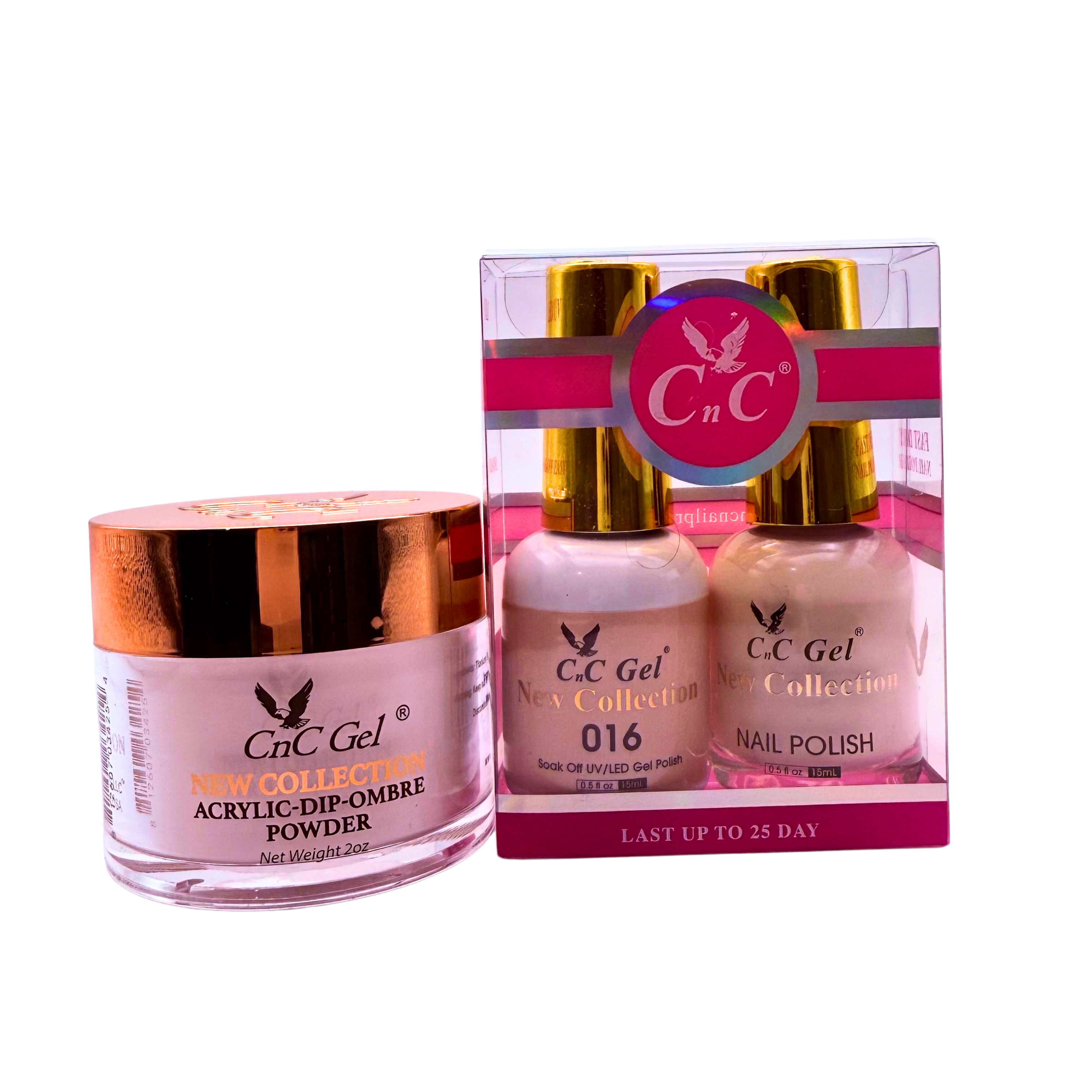 CnC Gel Color-016 New Collection 5-in-1 Gel, Nail Polish, Acrylic, Dip, Ombre