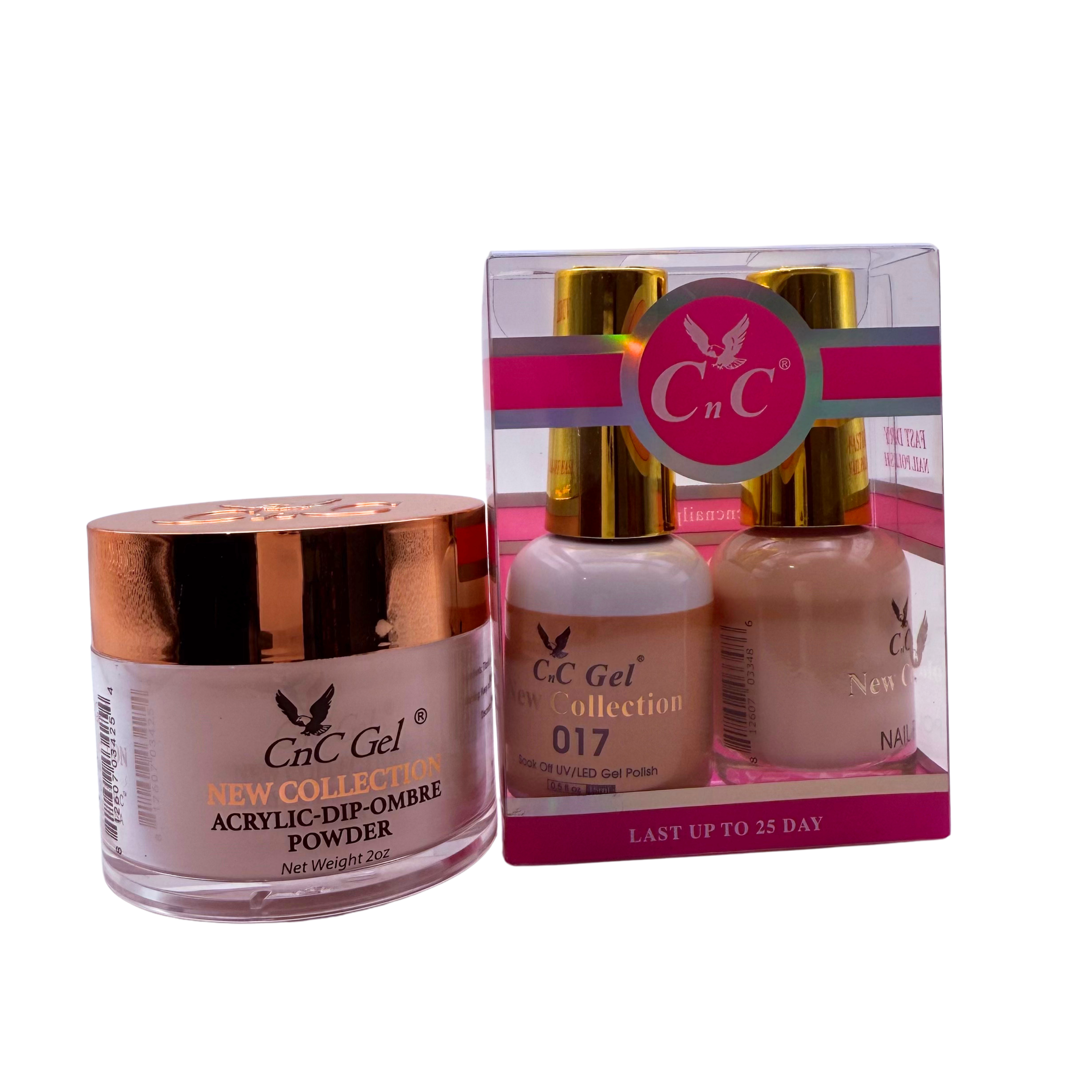 CnC Gel Color-017 New Collection 5-in-1 Gel, Nail Polish, Acrylic, Dip, Ombre