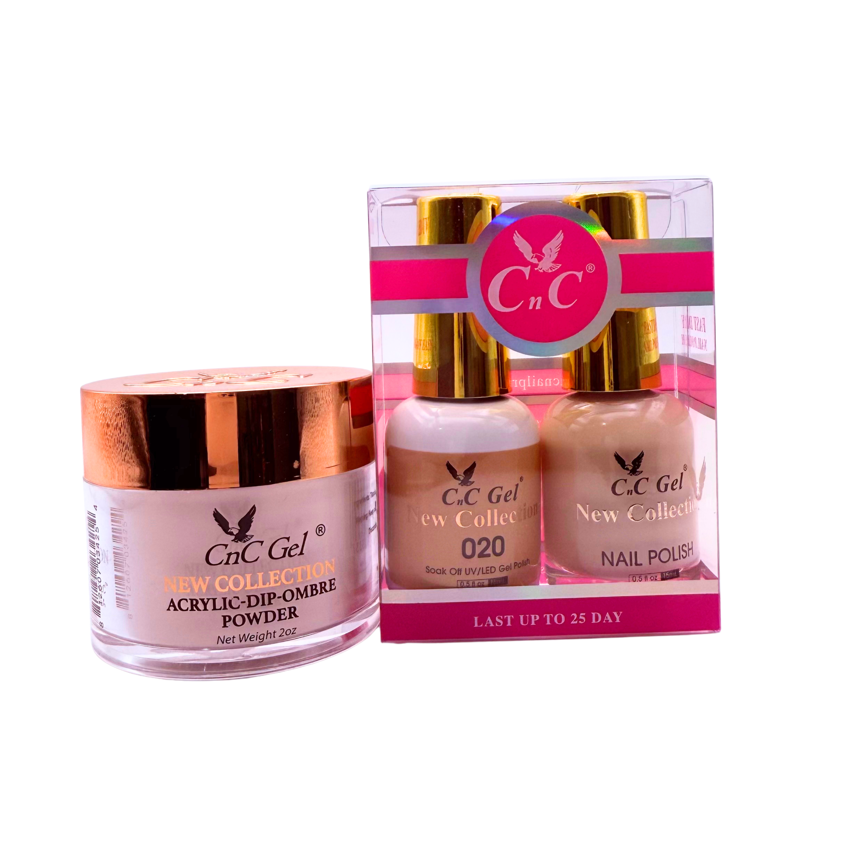 CnC Gel Color-020 New Collection 5-in-1 Gel, Nail Polish, Acrylic, Dip, Ombre
