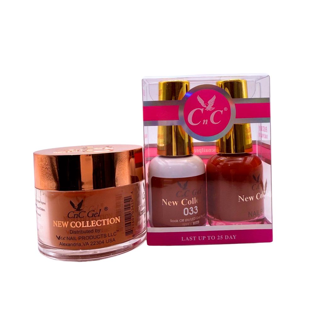 CnC Gel Color-033 New Collection 5-in-1 Gel, Nail Polish, Acrylic, Dip, Ombre