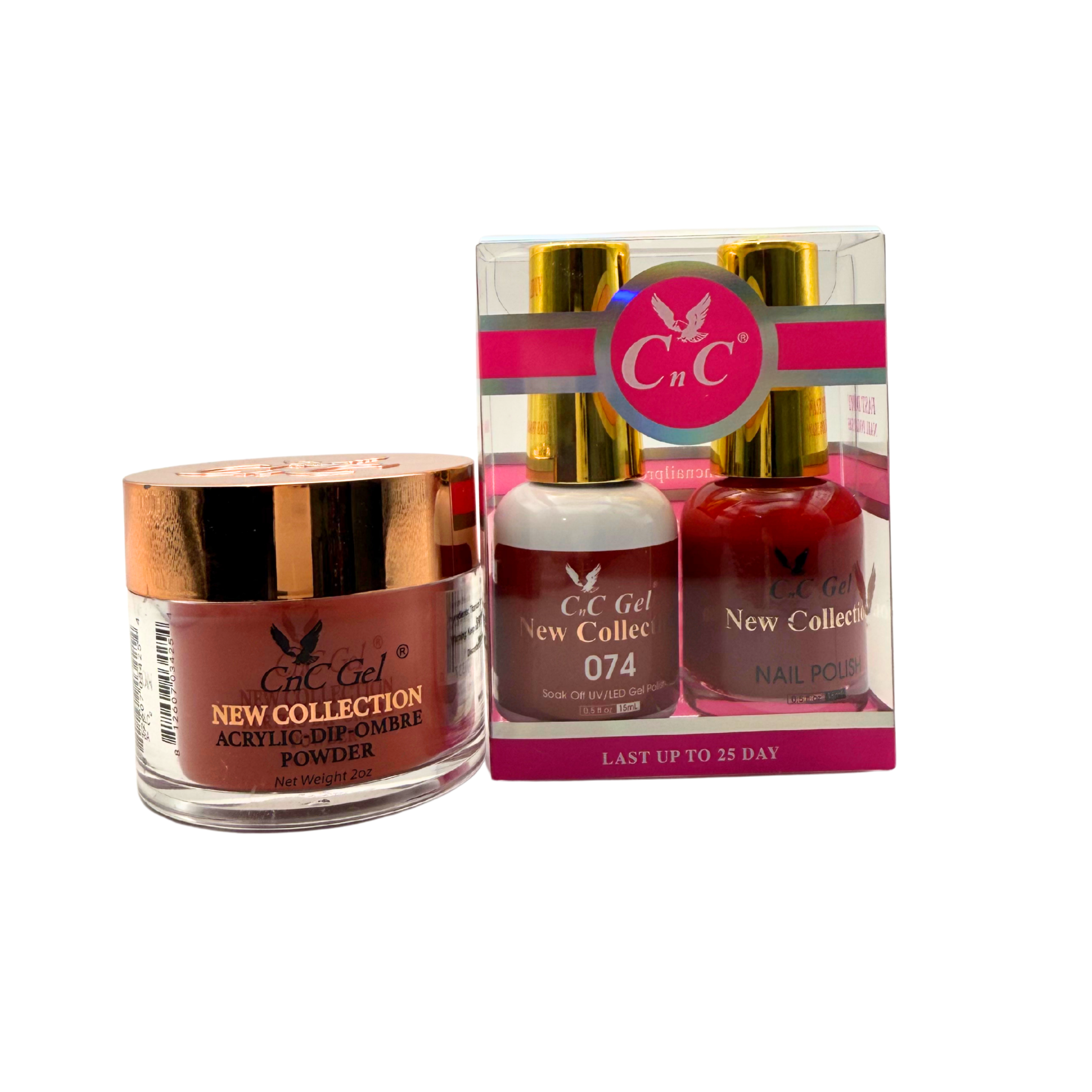 CnC Gel Color-074 New Collection 5-in-1 Gel, Nail Polish, Acrylic, Dip, Ombre