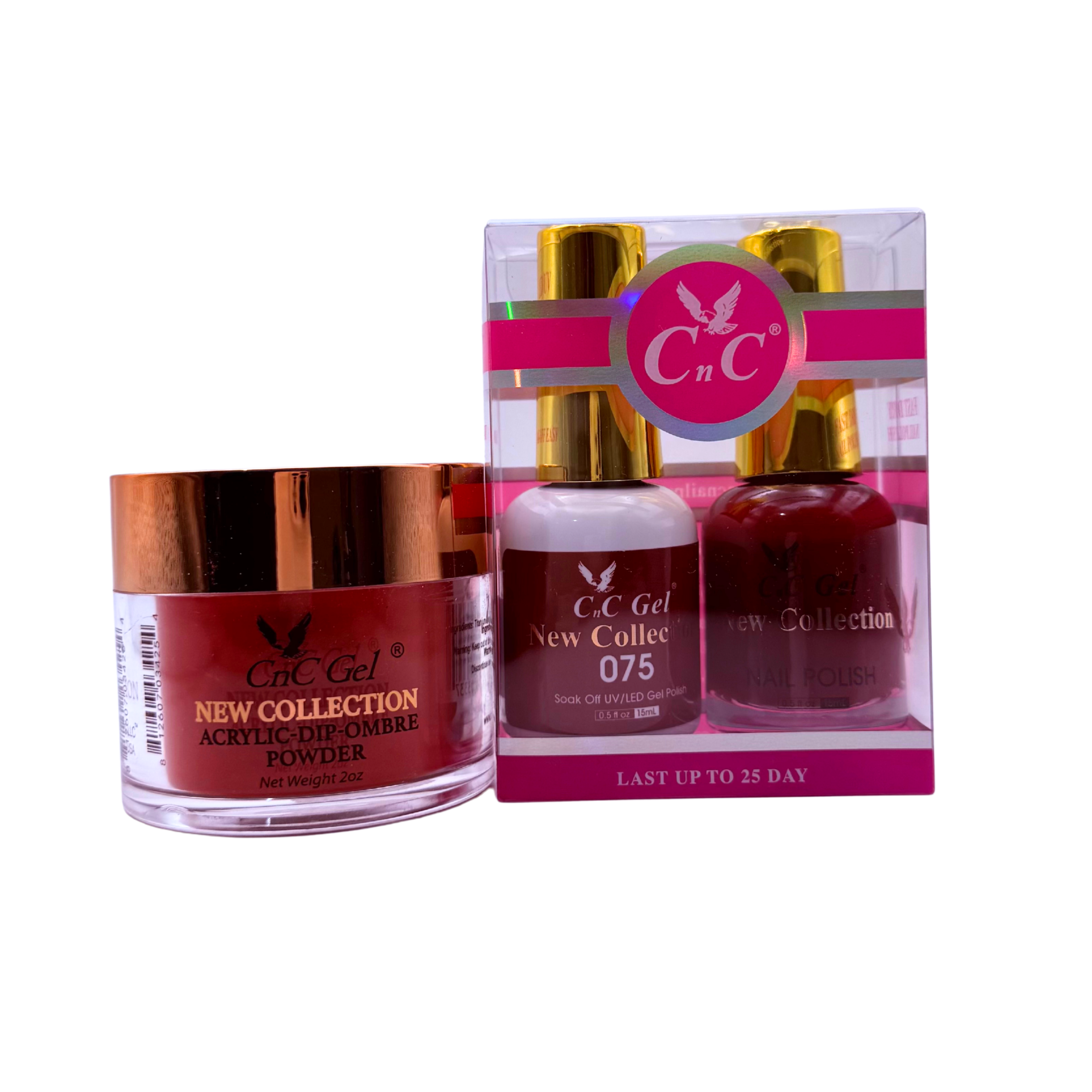 CnC Gel Color-075 New Collection 5-in-1 Gel, Nail Polish, Acrylic, Dip, Ombre