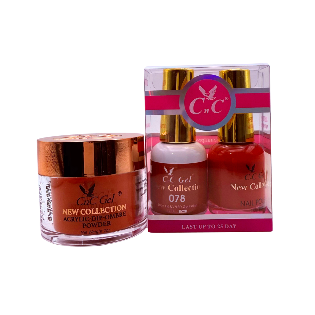 CnC Gel Color-078 New Collection 5-in-1 Gel, Nail Polish, Acrylic, Dip, Ombre