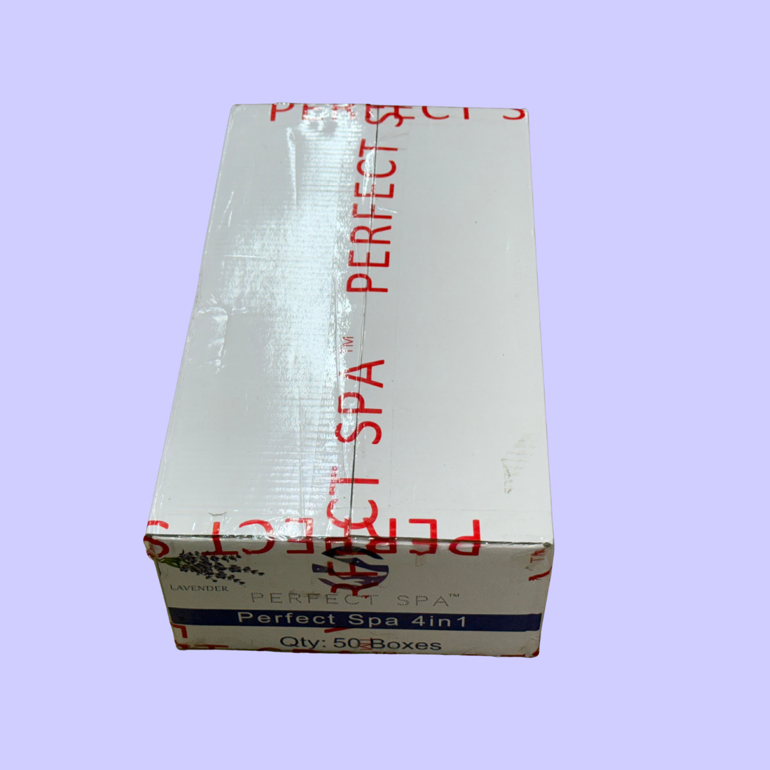 Perfect Spa Lavender 4-Step Pedicure Kit – Box of 50 | Relaxing & Rejuvenating Pedicure System