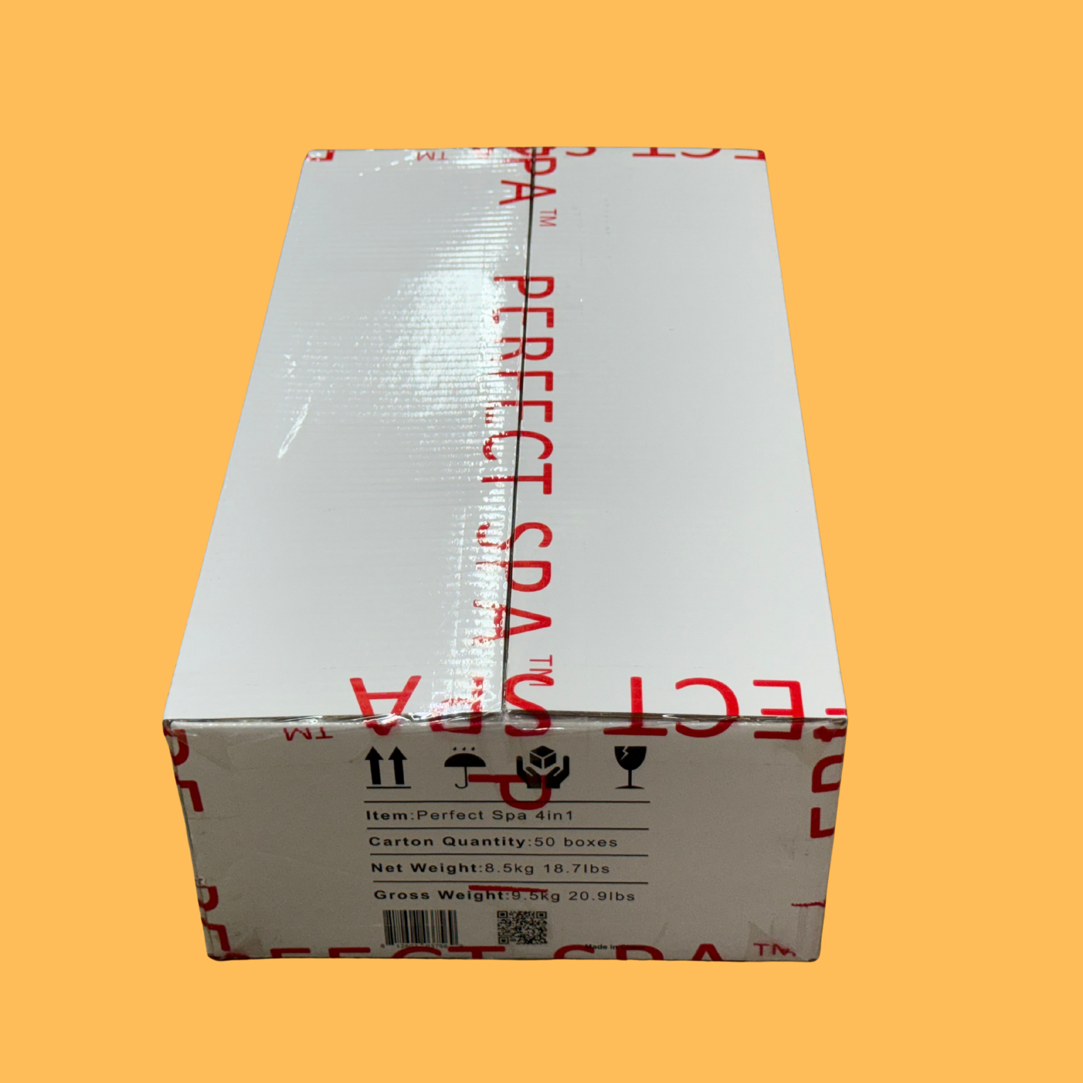 Perfect Spa Orange 4-Step Pedicure Kit – Box of 50 | Energizing Citrus Pedicure System