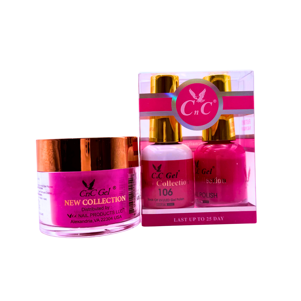 CnC Gel Color-106 New Collection 5-in-1 Gel, Nail Polish, Acrylic, Dip, Ombre
