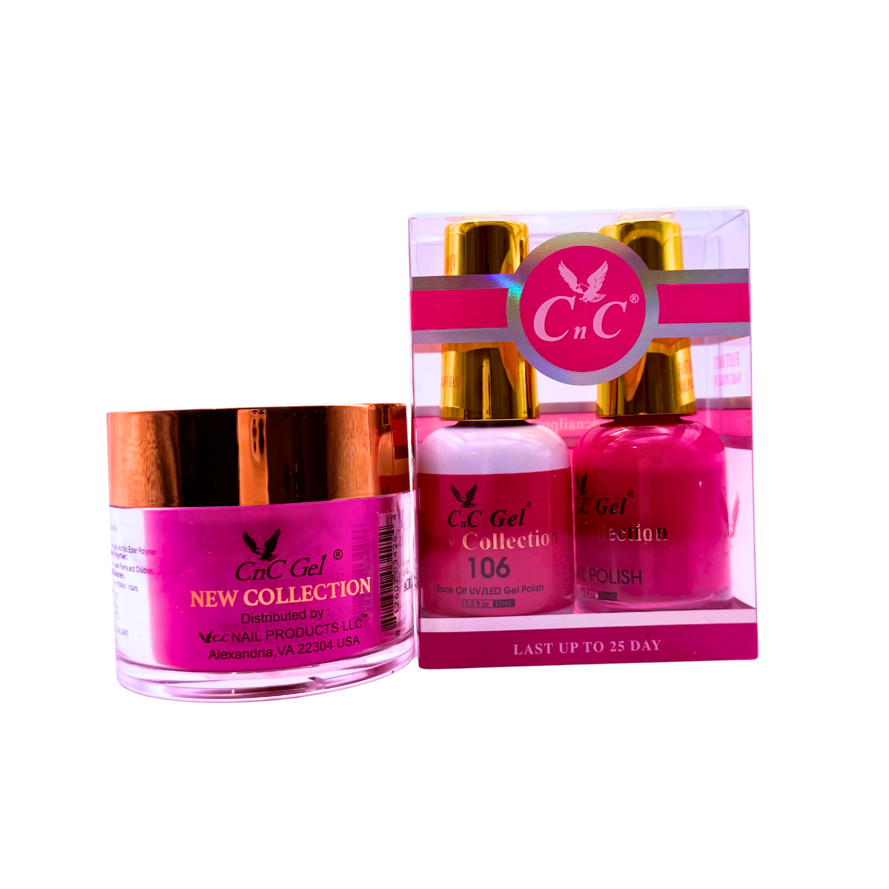 CnC Gel Color-106 New Collection 5-in-1 Gel, Nail Polish, Acrylic, Dip, Ombre