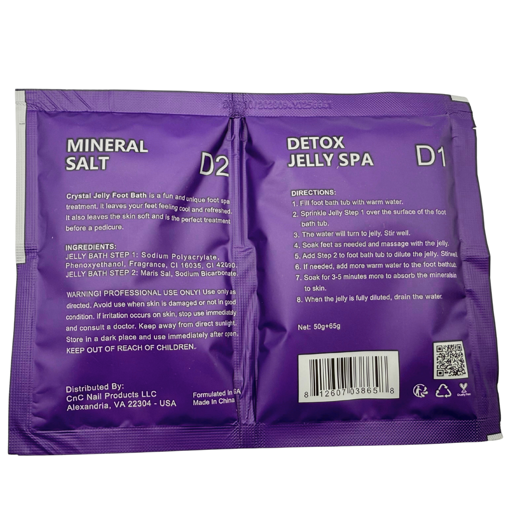 Perfect Spa Crystal Jelly Spa – Lavender (Detox + Mineral Salt) – 100 Set Bulk Case