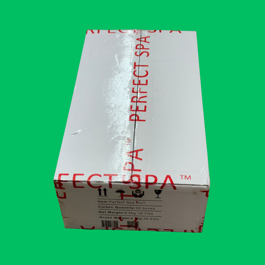 Perfect Spa Green Tea 4-Step Pedicure Kit – Box of 50 | Detoxifying Antioxidant Pedicure