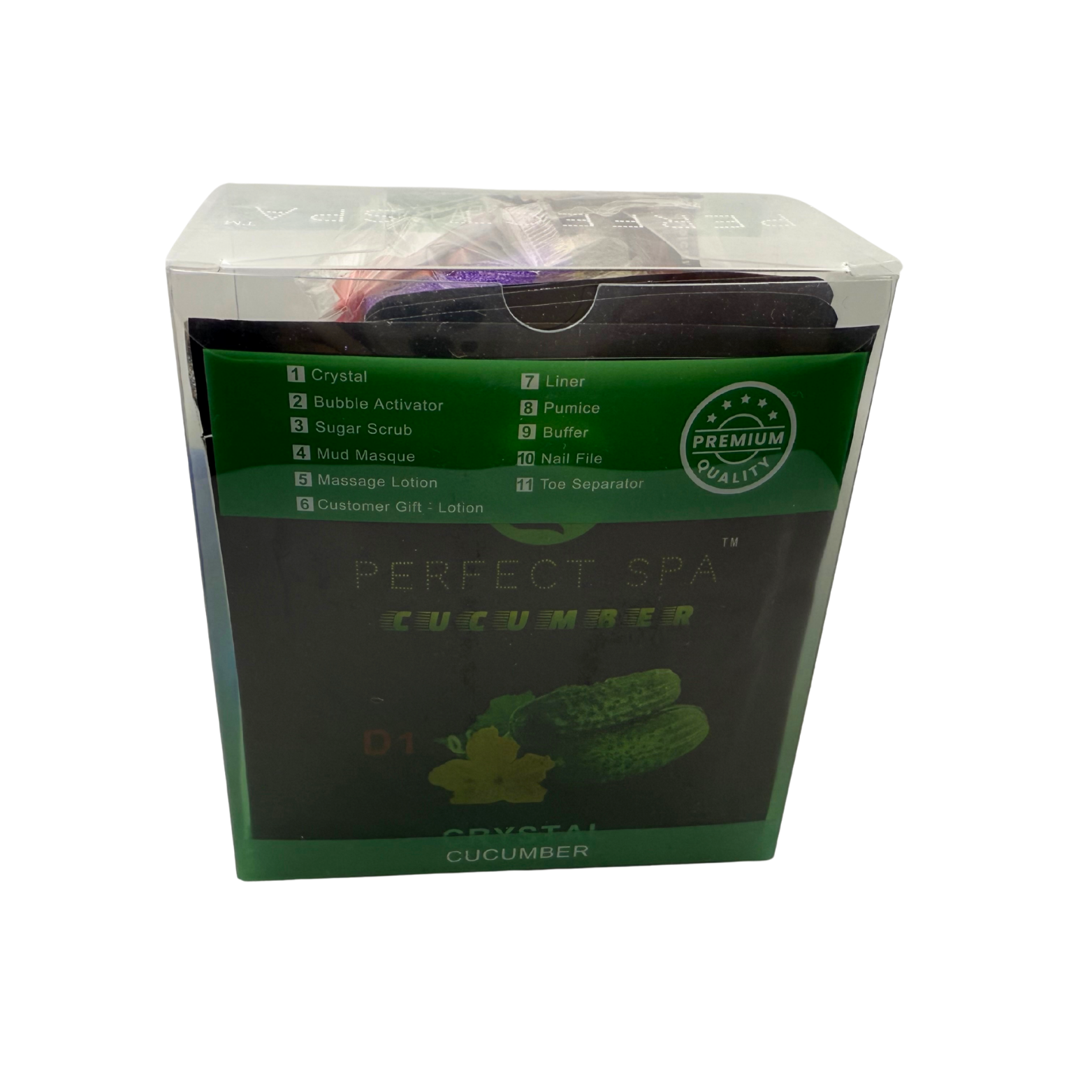 Perfect Spa Hawaii Volcano - The Kilauea Volcano Cucumber 11-in-1 Pedicure Kit – Box of 36 | Cooling & Refreshing Bubble Spa