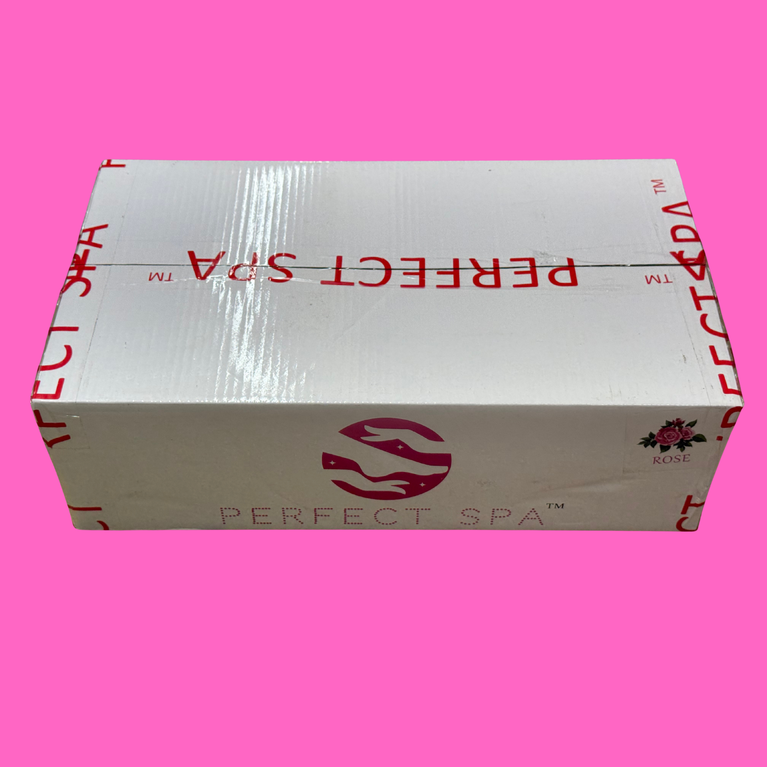 Perfect Spa Rose 4-Step Pedicure Kit – Box of 50 | Hydrating Floral Pedicure