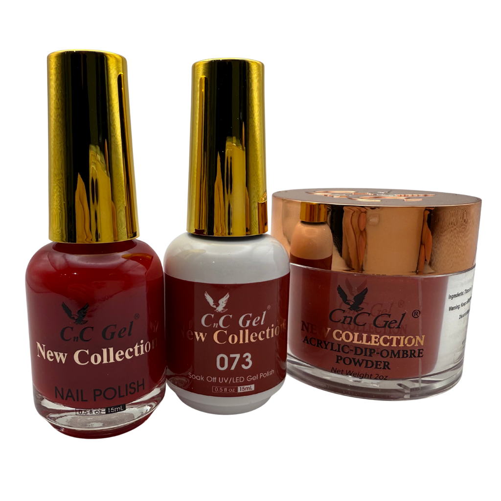 CnC Gel Color-073 New Collection 5-in-1 Gel, Nail Polish, Acrylic, Dip, Ombre