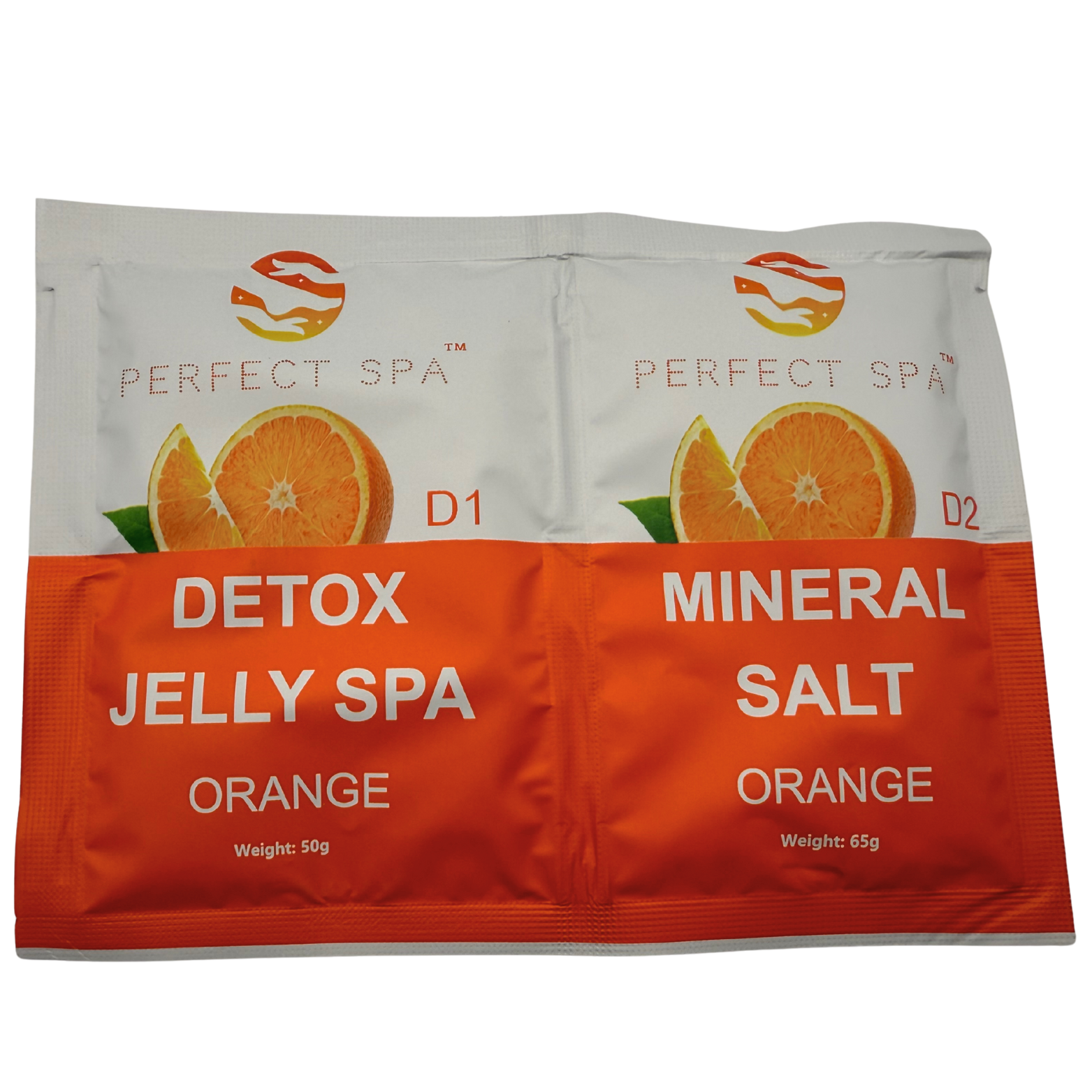 Perfect Spa Crystal Jelly Spa – Orange (Detox + Mineral Salt) – 100 Set Bulk Case