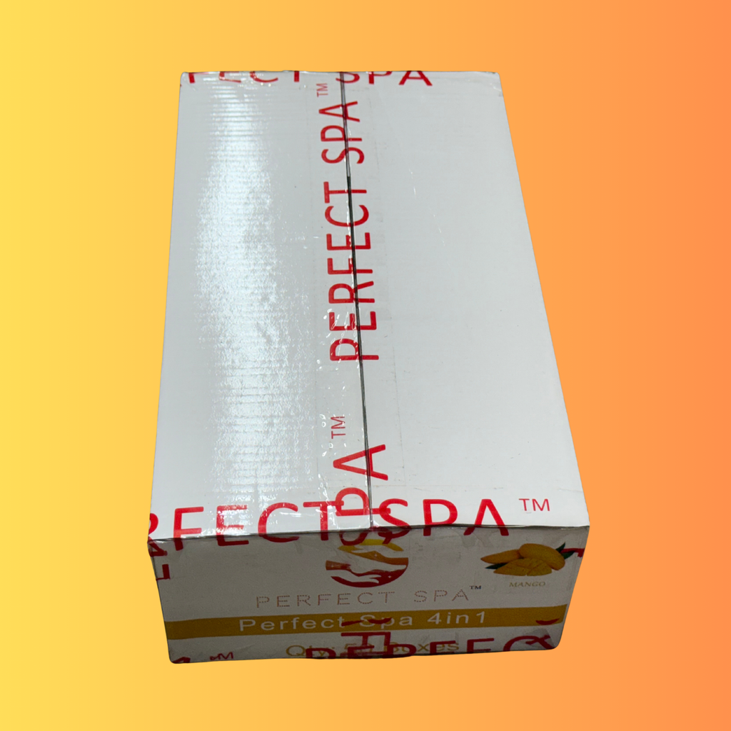 Perfect Spa Mango 4-Step Pedicure Kit – Box of 50 | Tropical Hydration Pedicure System