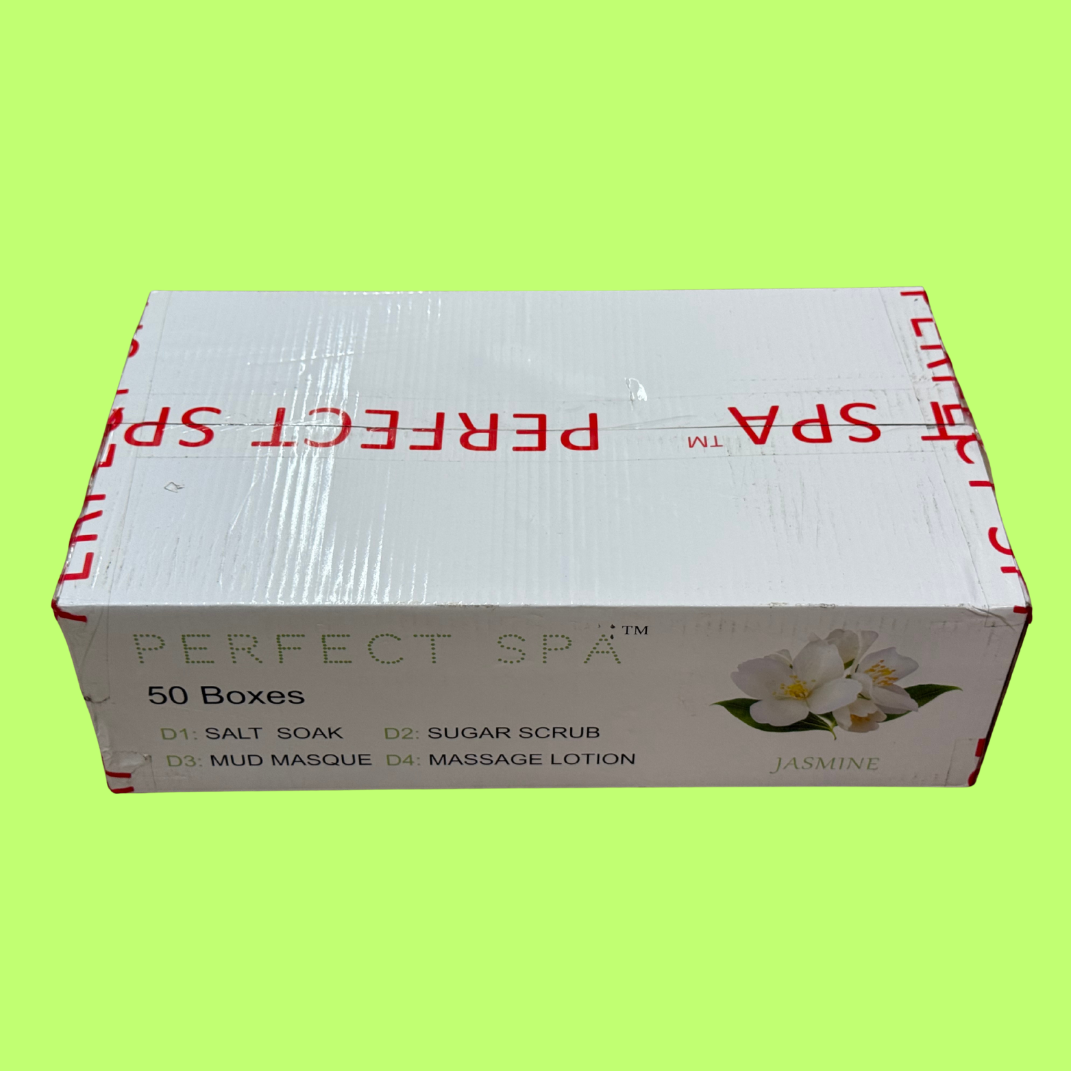 Perfect Spa Jasmine 4-Step Pedicure Kit – Box of 50 | Soft, Floral & Relaxing Pedicure