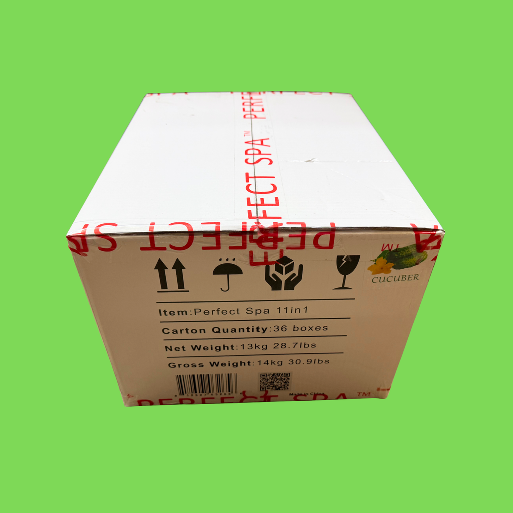 Perfect Spa Hawaii Volcano - The Kilauea Volcano Cucumber 11-in-1 Pedicure Kit – Box of 36 | Cooling & Refreshing Bubble Spa