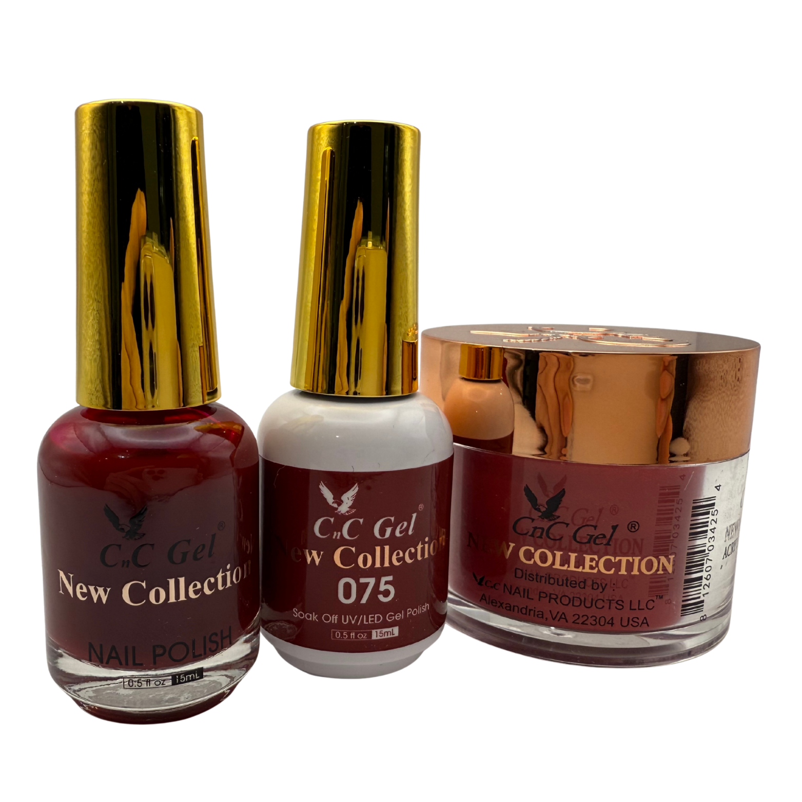 CnC Gel Color-075 New Collection 5-in-1 Gel, Nail Polish, Acrylic, Dip, Ombre