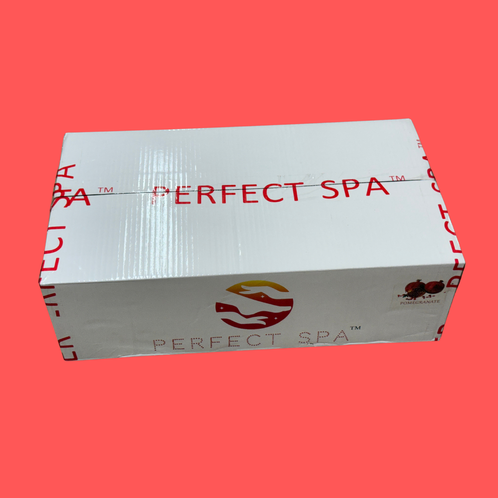 Perfect Spa Pomegranate 4-Step Pedicure Kit – Box of 50 | Brightening & Revitalizing Pedicure Treatment
