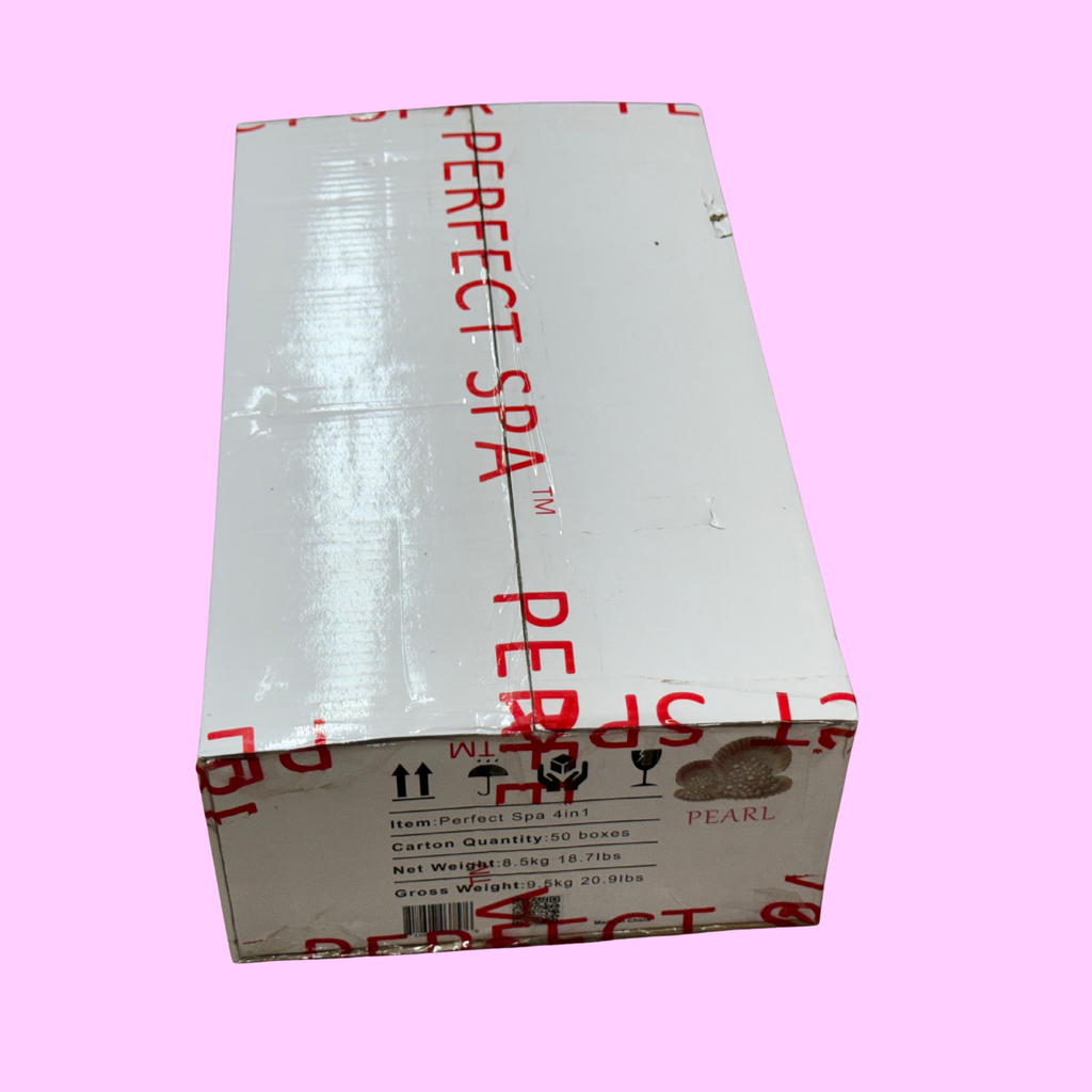 Perfect Spa Pearl 4-Step Pedicure Kit – Box of 50 | Radiance & Skin-Brightening Pedicure