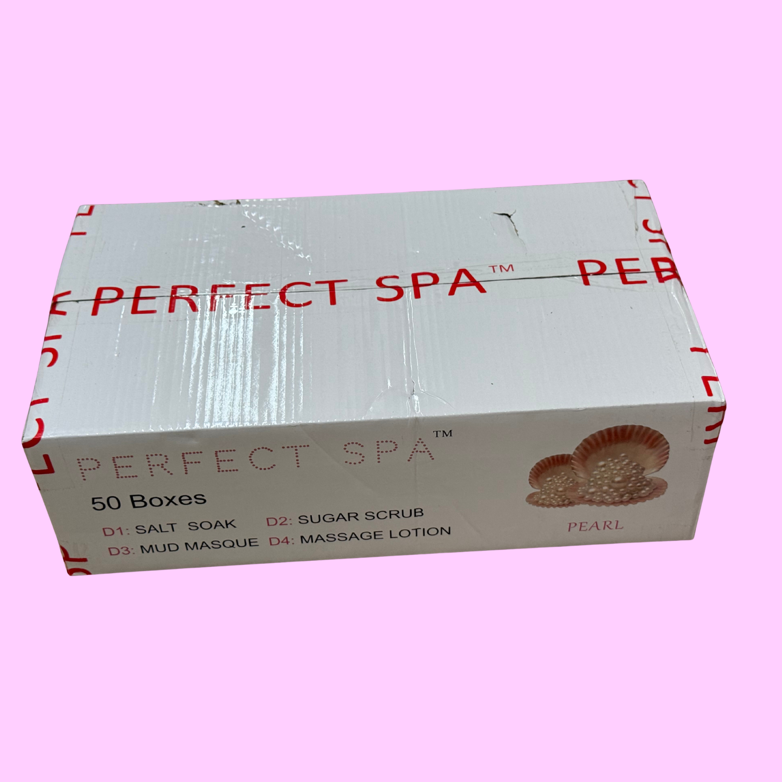 Perfect Spa Pearl 4-Step Pedicure Kit – Box of 50 | Radiance & Skin-Brightening Pedicure