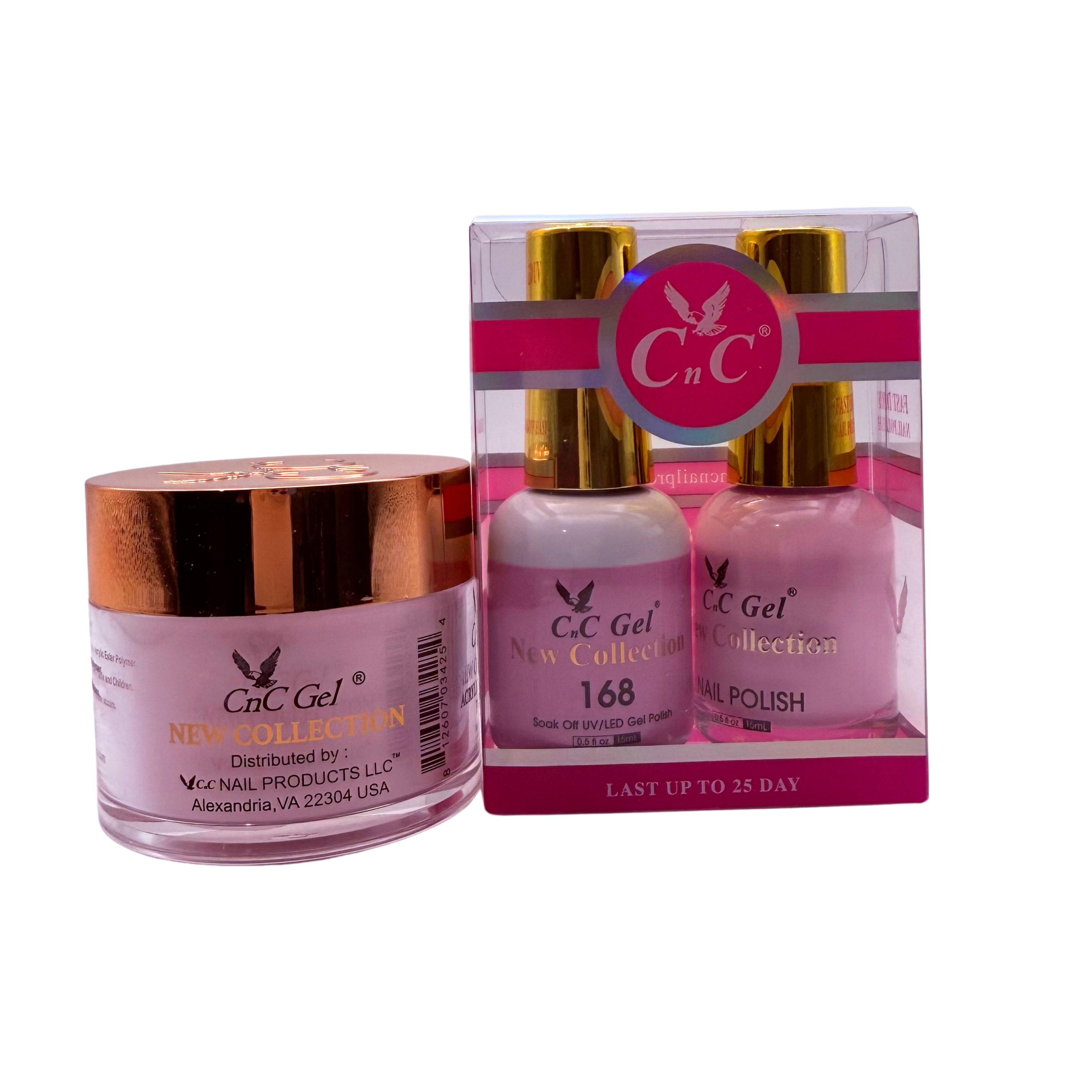 CnC Gel Color-168 New Collection 5-in-1 Gel, Nail Polish, Acrylic, Dip, Ombre