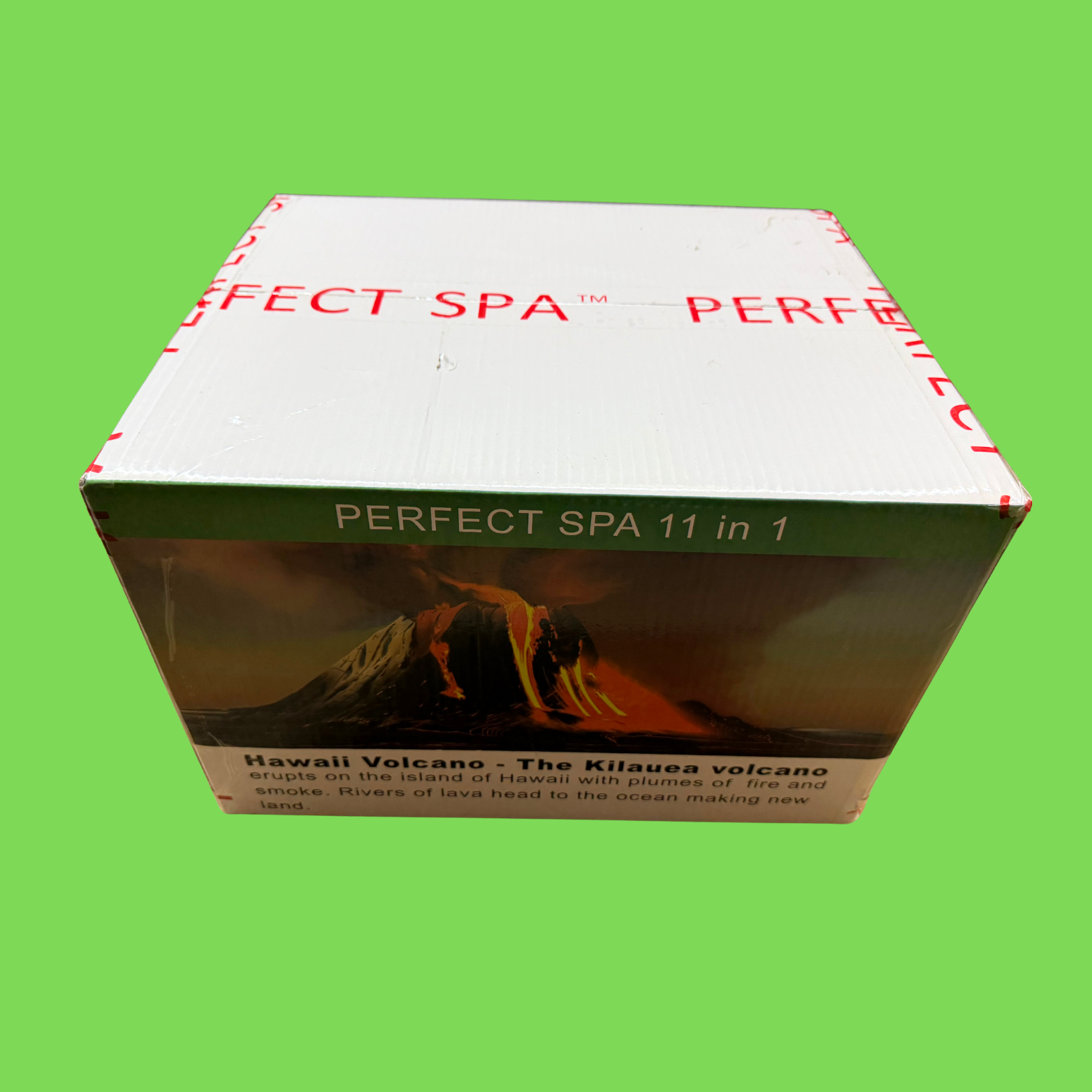 Perfect Spa Hawaii Volcano - The Kilauea Volcano Cucumber 11-in-1 Pedicure Kit – Box of 36 | Cooling & Refreshing Bubble Spa
