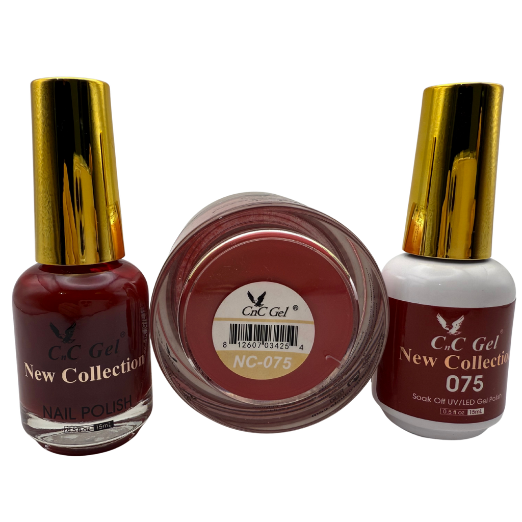 CnC Gel Color-075 New Collection 5-in-1 Gel, Nail Polish, Acrylic, Dip, Ombre