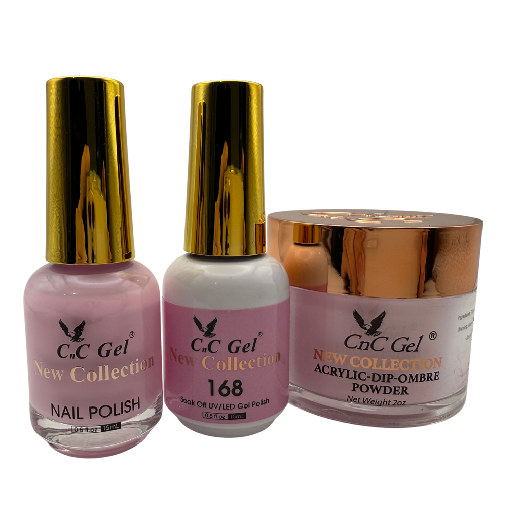 CnC Gel Color-168 New Collection 5-in-1 Gel, Nail Polish, Acrylic, Dip, Ombre