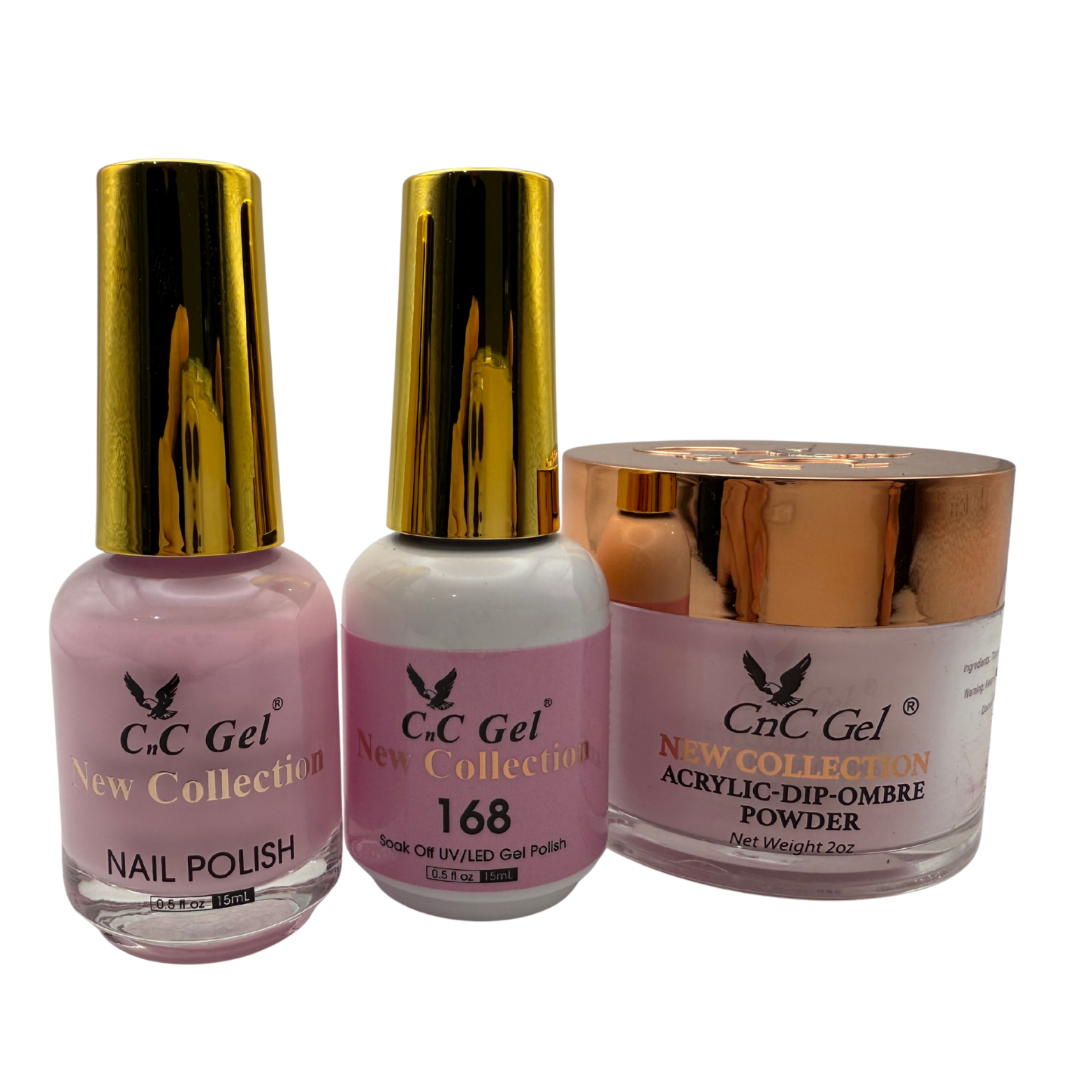 CnC Gel Color-168 New Collection 5-in-1 Gel, Nail Polish, Acrylic, Dip, Ombre