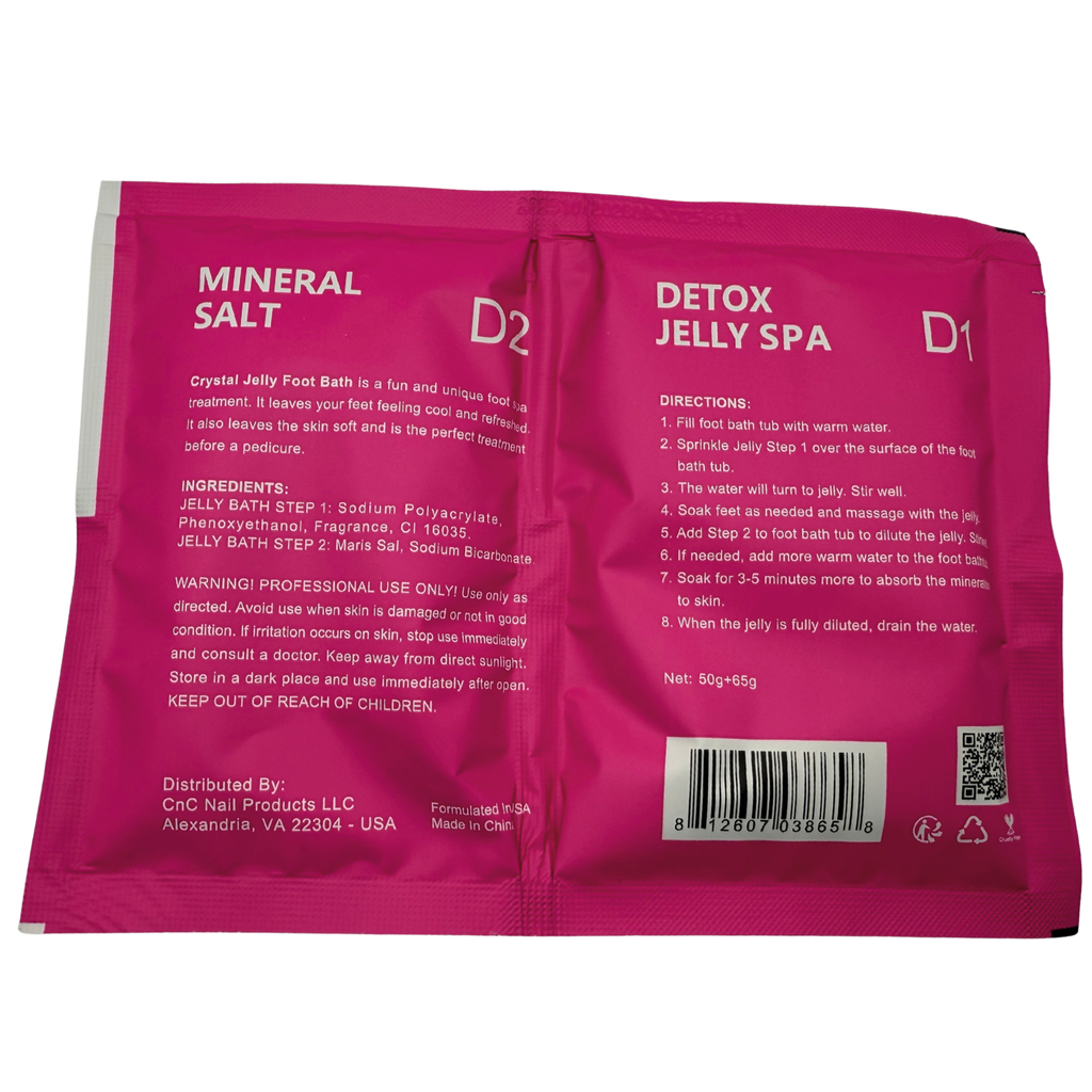 Perfect Spa Crystal Jelly Spa – Rose (Detox + Mineral Salt) – 100 Set Bulk Case