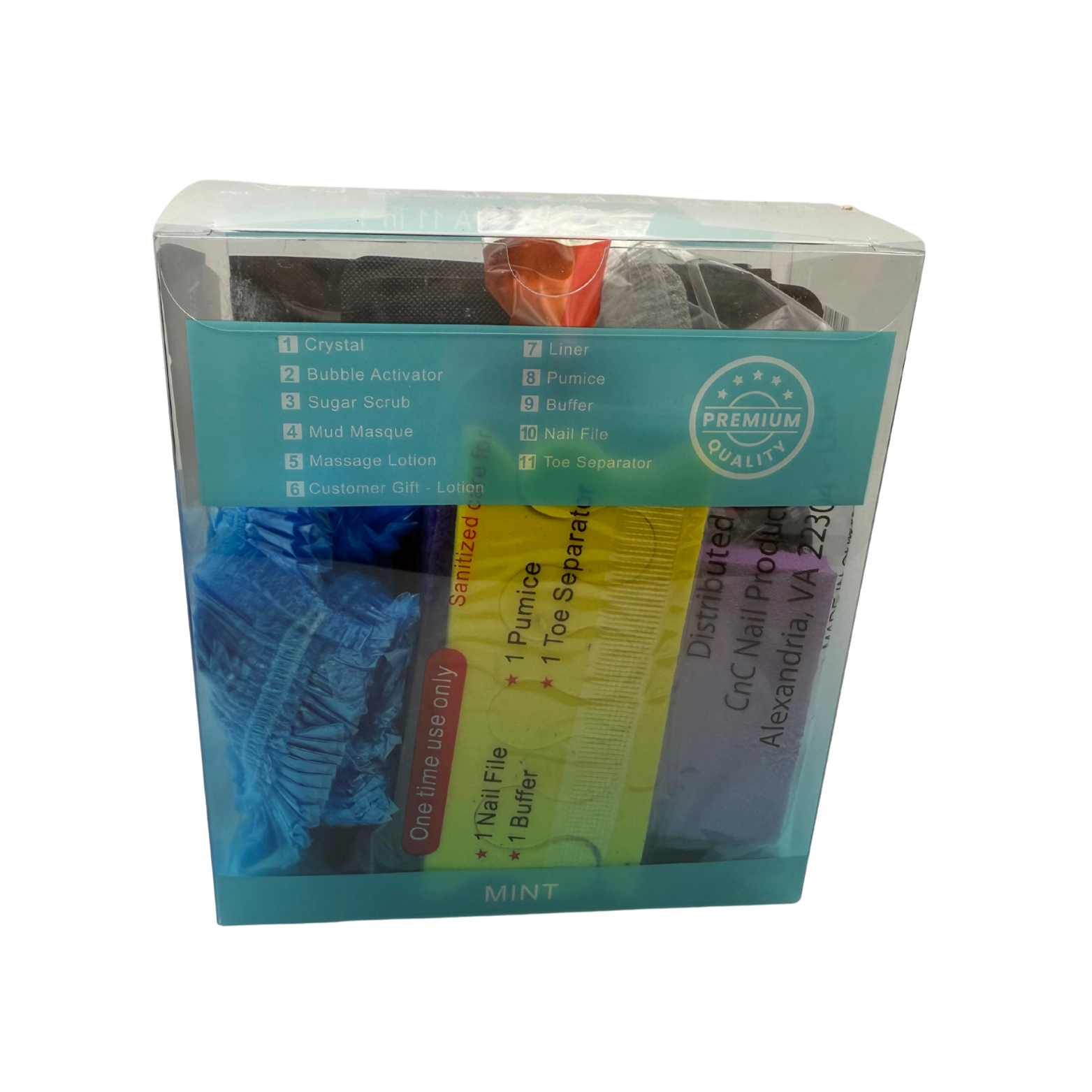 Perfect Spa Hawaii Volcano - The Kilauea Volcano Mint 11-in-1 Pedicure Kit – Box of 36 | Invigorating Cooling Bubble Spa