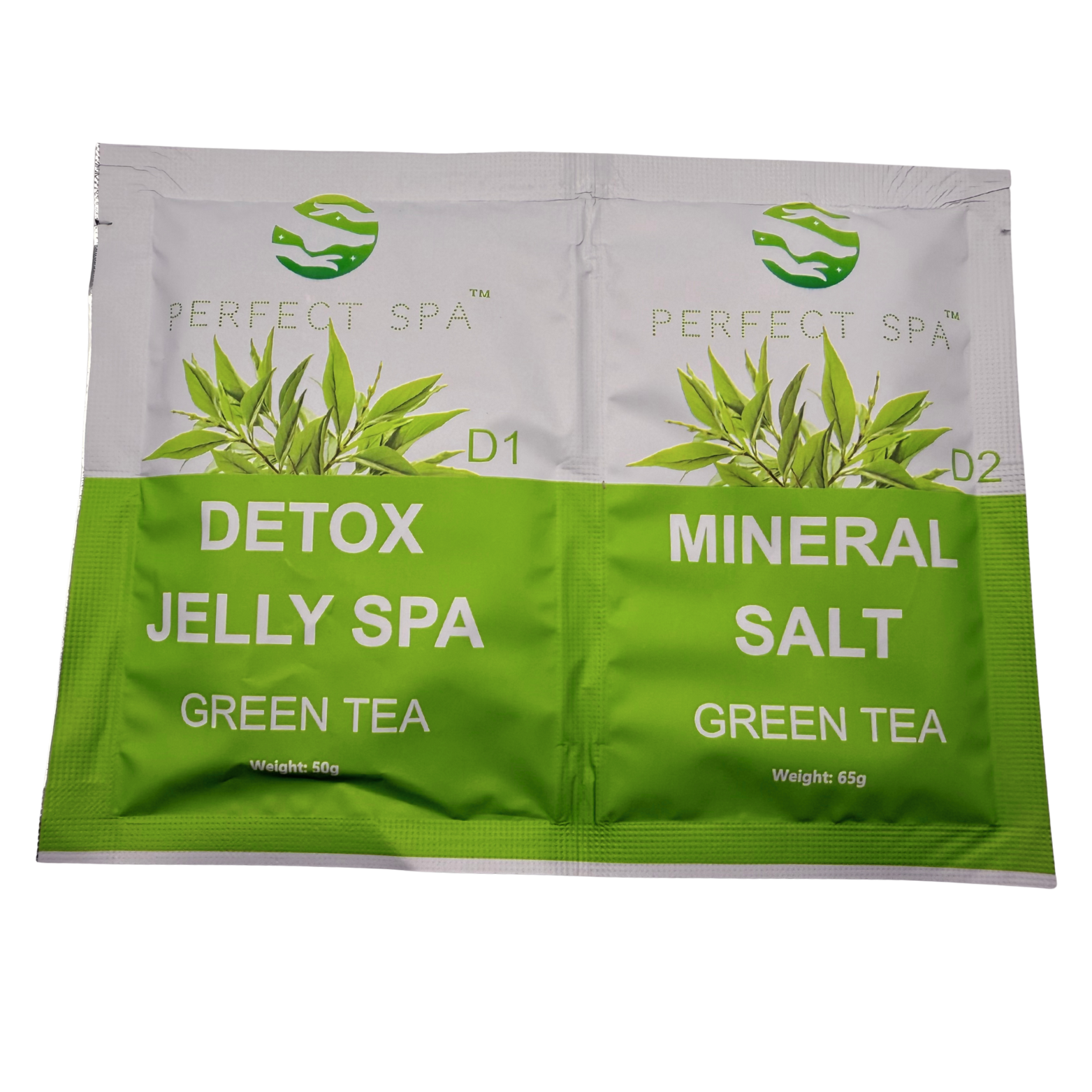 Perfect Spa Crystal Jelly Spa – Green Tea (Detox + Mineral Salt) – 100 Set Bulk Case