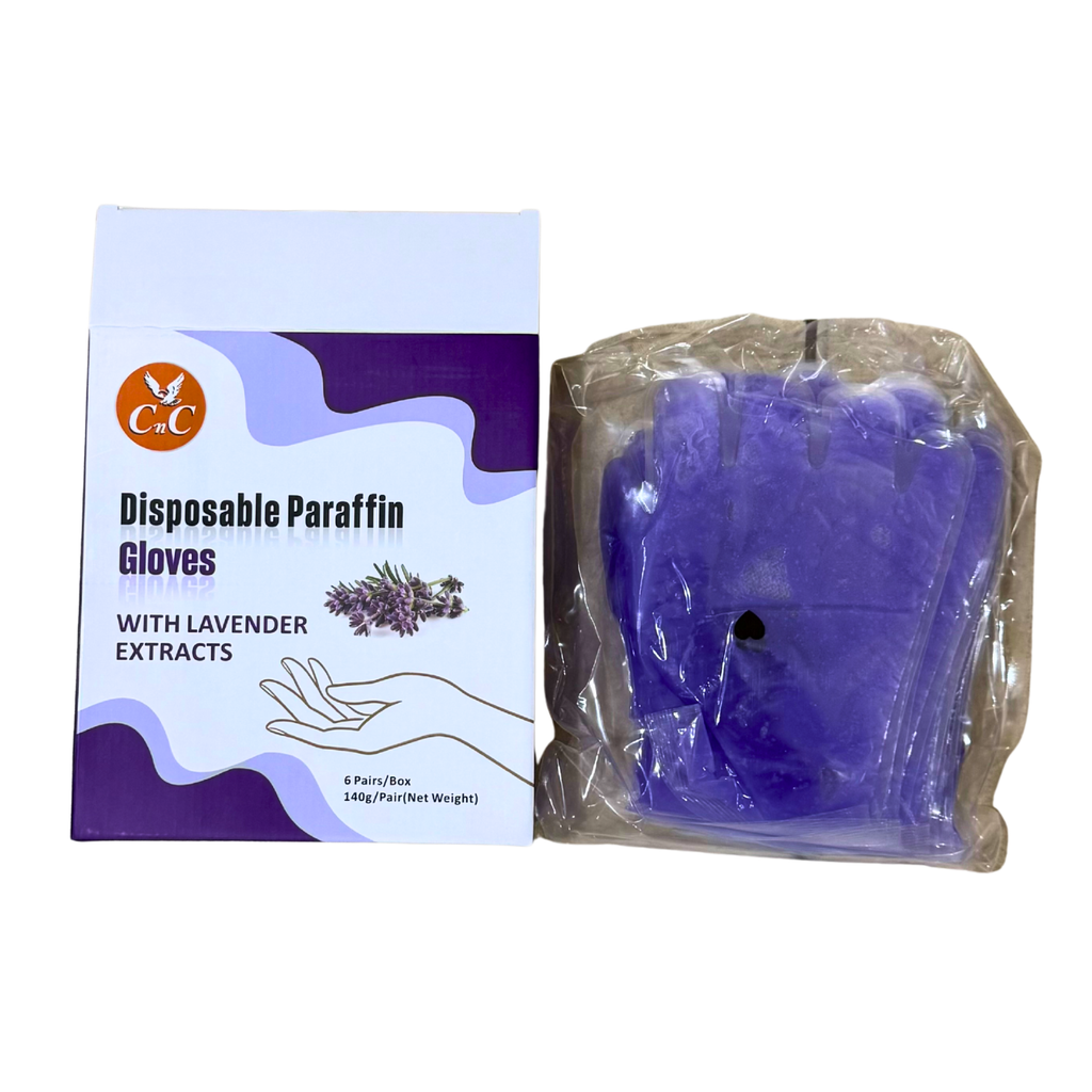 CnC Disposable Paraffin Gloves Lavender Case – 18 Box - 108pc