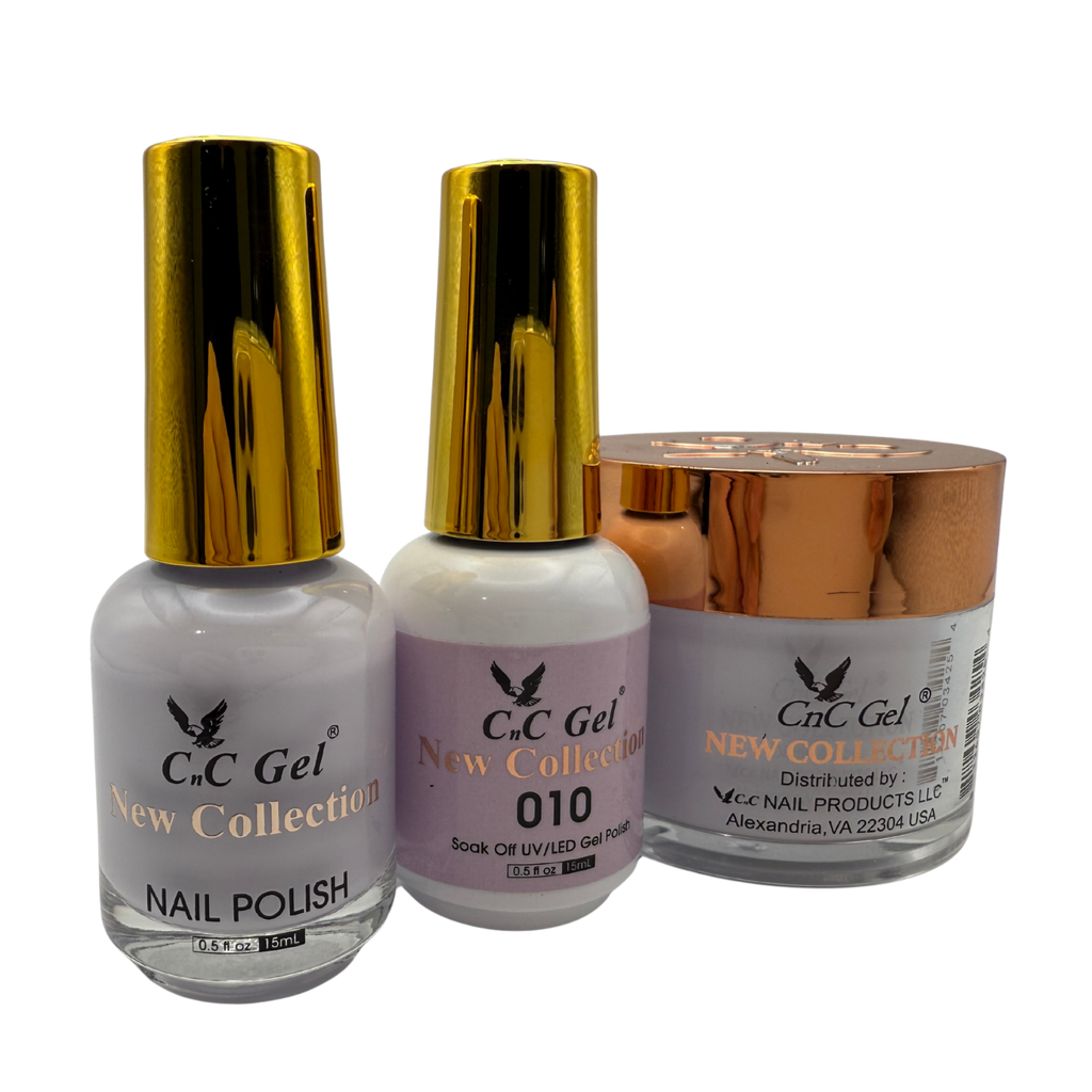 CnC Gel Color-010 New Collection 5-in-1 Gel, Nail Polish, Acrylic, Dip, Ombre