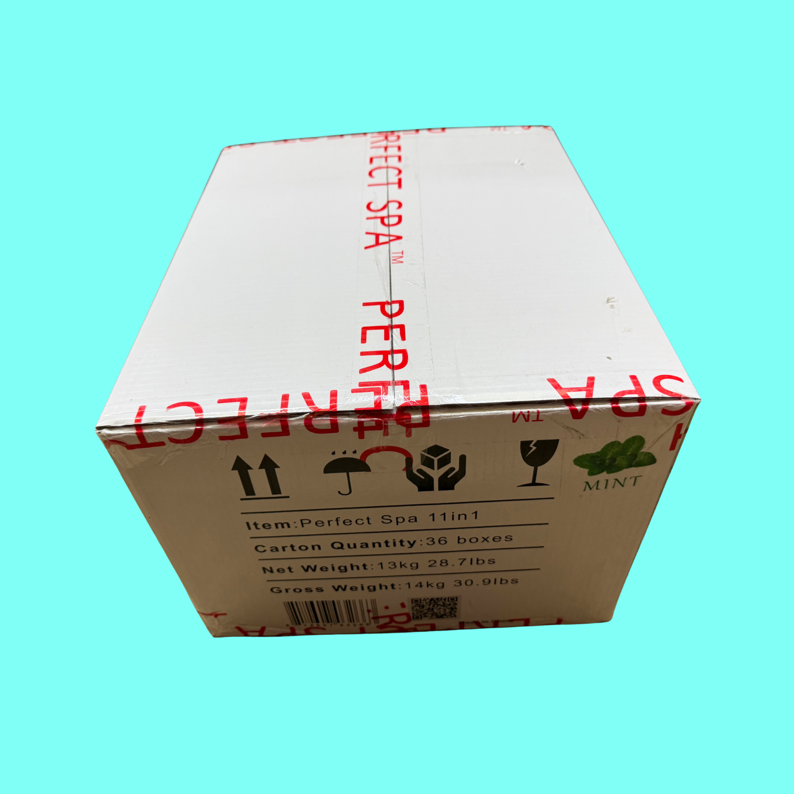 Perfect Spa Hawaii Volcano - The Kilauea Volcano Mint 11-in-1 Pedicure Kit – Box of 36 | Invigorating Cooling Bubble Spa