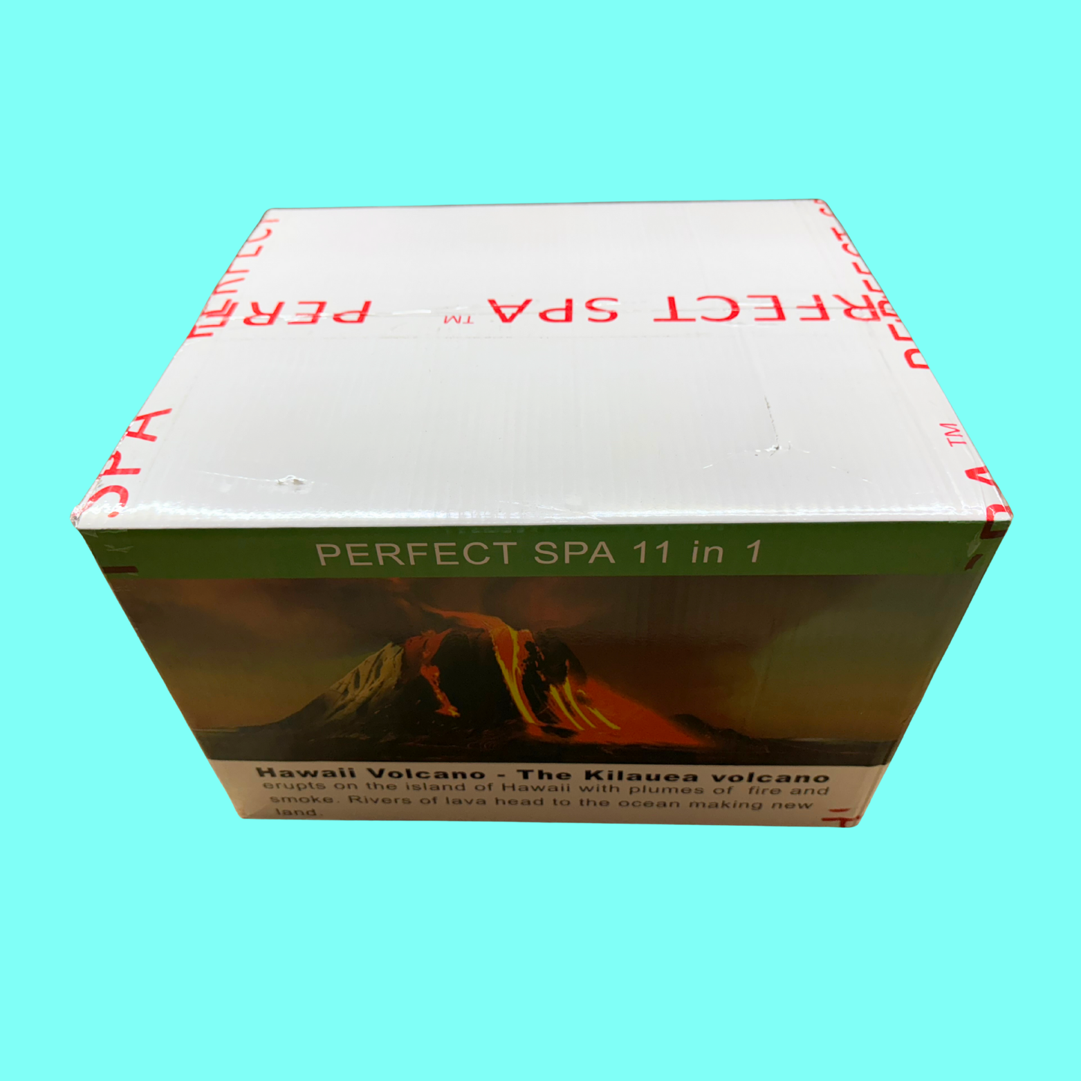 Perfect Spa Hawaii Volcano - The Kilauea Volcano Mint 11-in-1 Pedicure Kit – Box of 36 | Invigorating Cooling Bubble Spa