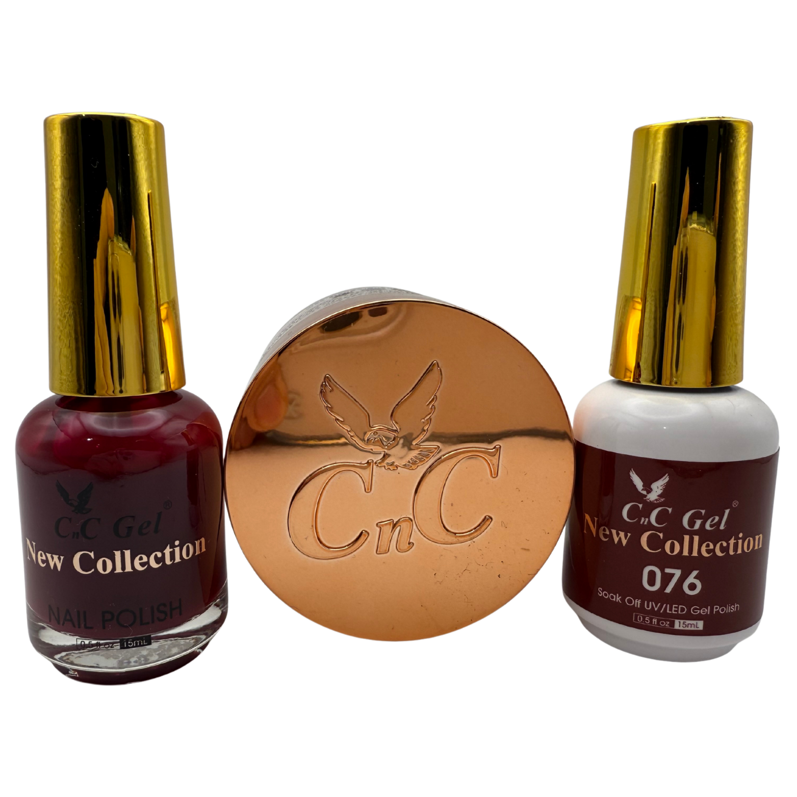 CnC Gel Color-076 New Collection 5-in-1 Gel, Nail Polish, Acrylic, Dip, Ombre