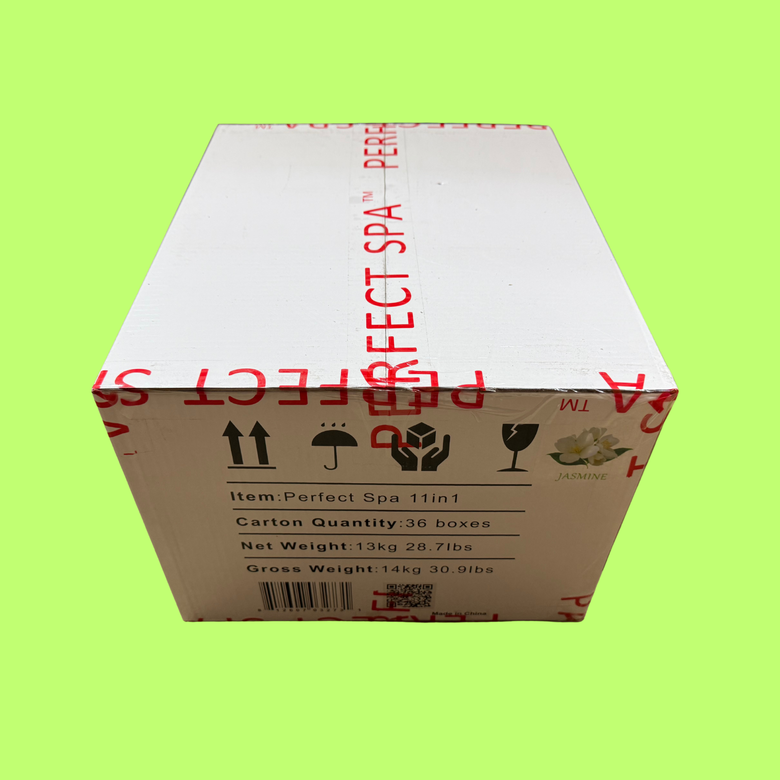 Perfect Spa Hawaii Volcano - The Kilauea Volcano Jasmine 11-in-1 Pedicure Kit – Box of 36 | Soft Floral & Relaxing Bubble Spa