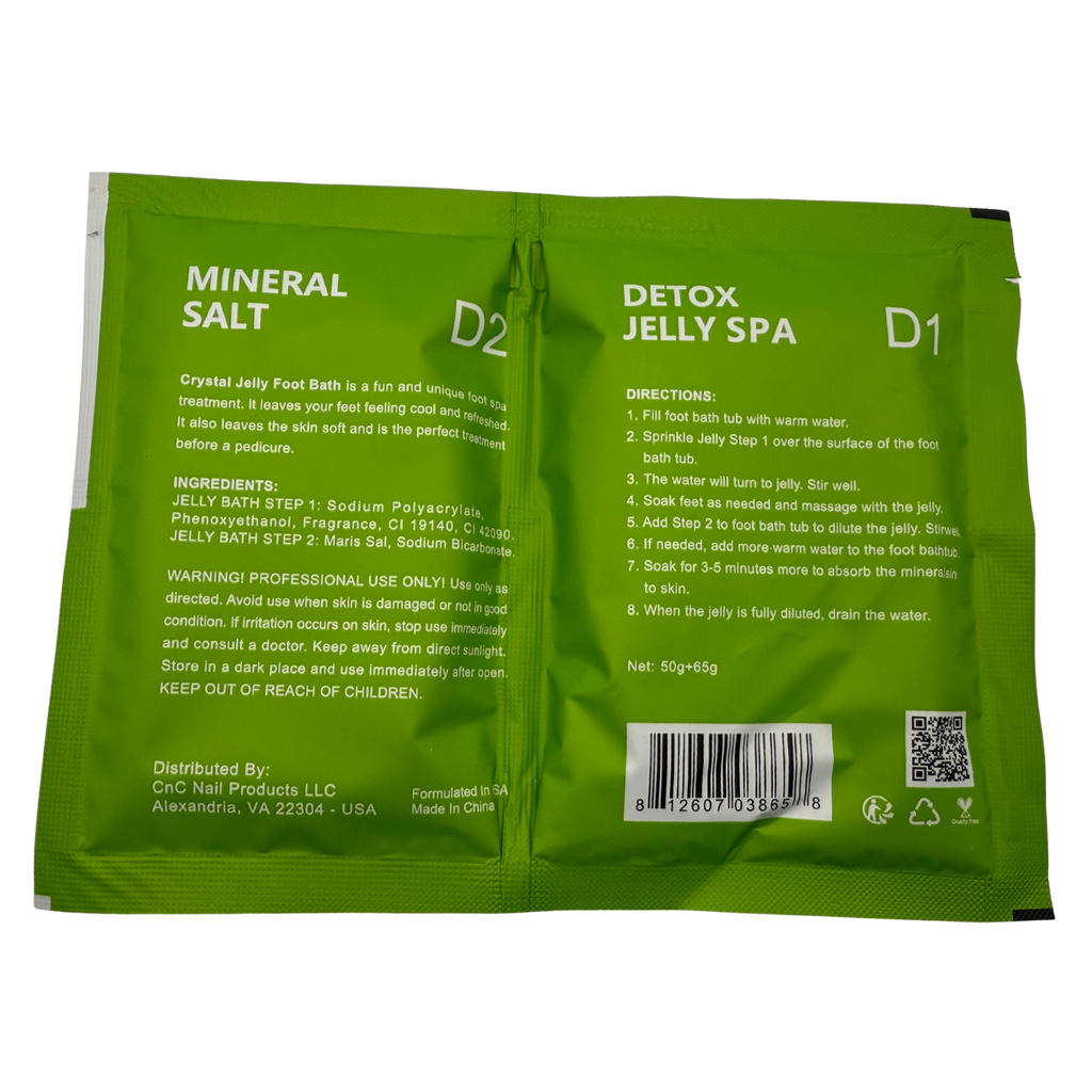 Perfect Spa Crystal Jelly Spa – Green Tea (Detox + Mineral Salt) – 100 Set Bulk Case