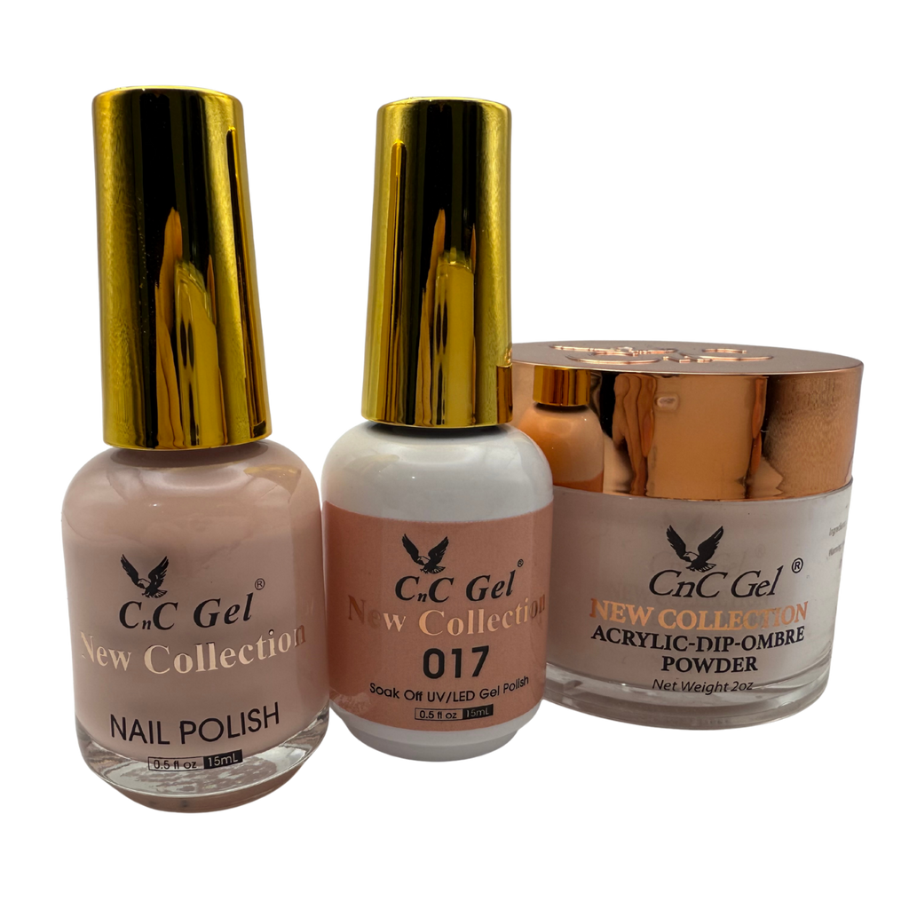 CnC Gel Color-017 New Collection 5-in-1 Gel, Nail Polish, Acrylic, Dip, Ombre