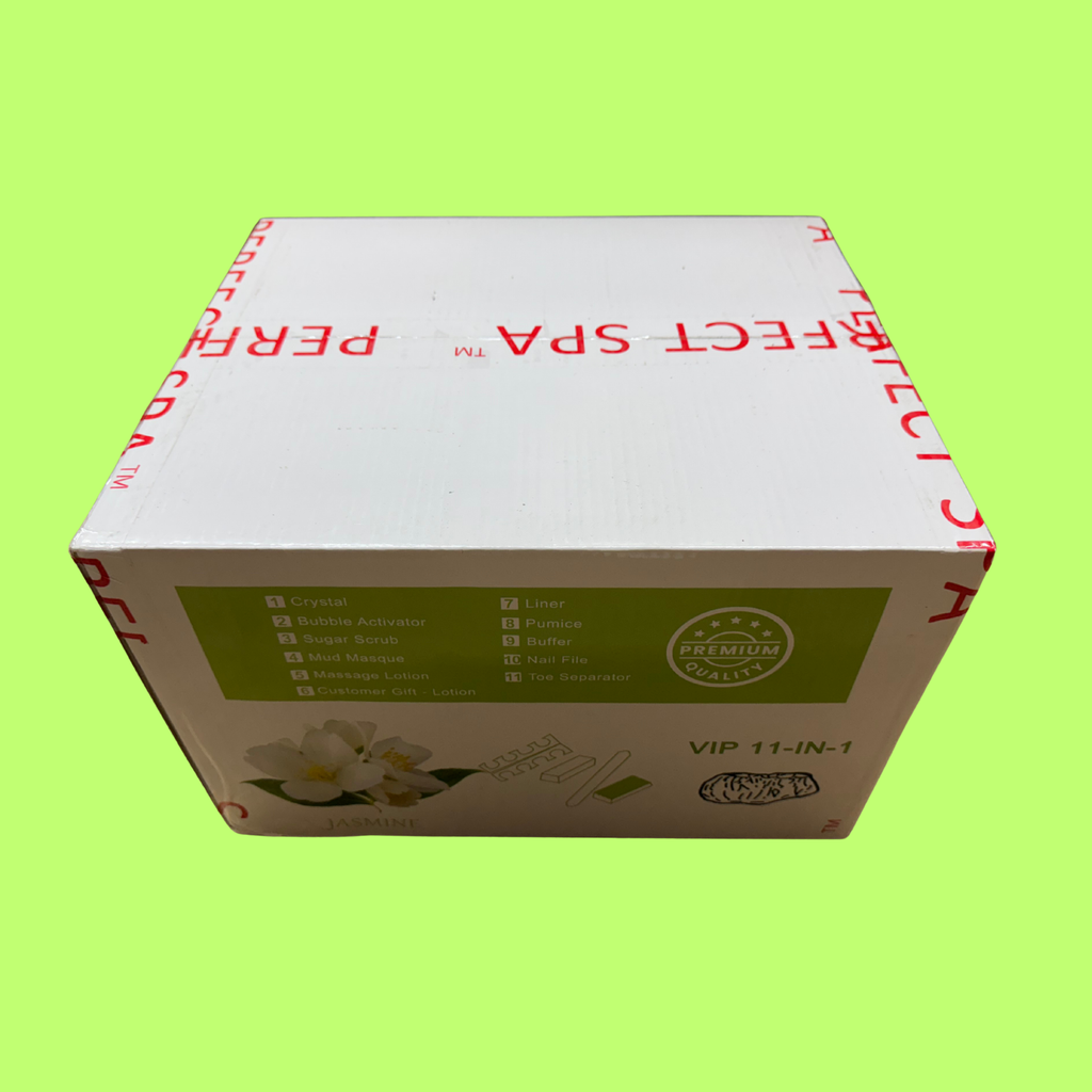 Perfect Spa Hawaii Volcano - The Kilauea Volcano Jasmine 11-in-1 Pedicure Kit – Box of 36 | Soft Floral & Relaxing Bubble Spa