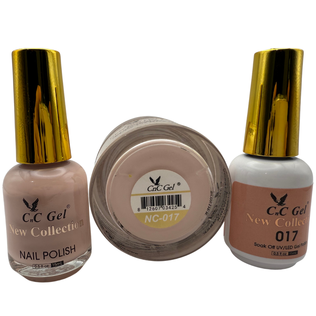 CnC Gel Color-017 New Collection 5-in-1 Gel, Nail Polish, Acrylic, Dip, Ombre