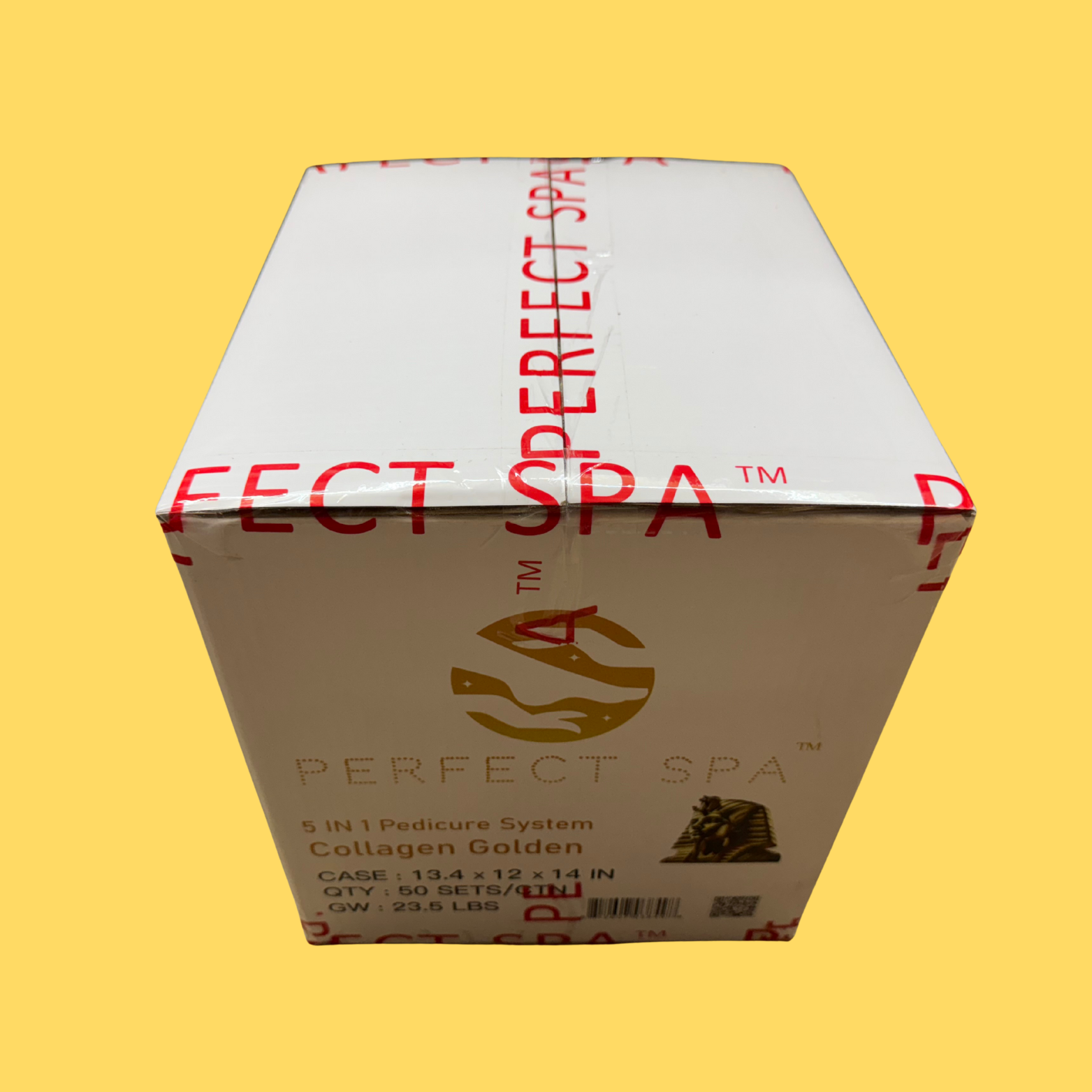 Perfect Spa Collagen Golden – 5-in-1 Pedicure Kit (Box of 50) | Radiance-Boosting Collagen Pedicure