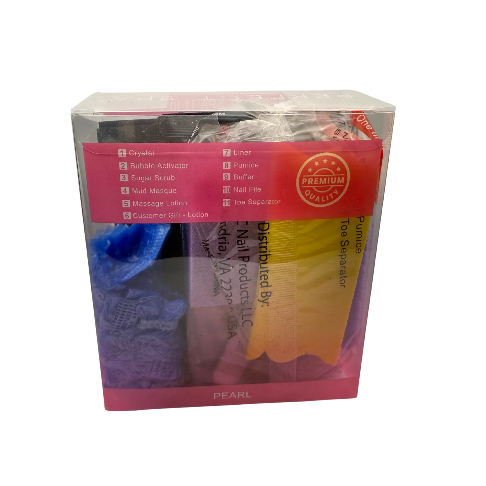Perfect Spa Hawaii Volcano - The Kilauea Volcano Pearl 11-in-1 Pedicure Kit – Box of 36 | Brightening & Rejuvenating Bubble Spa