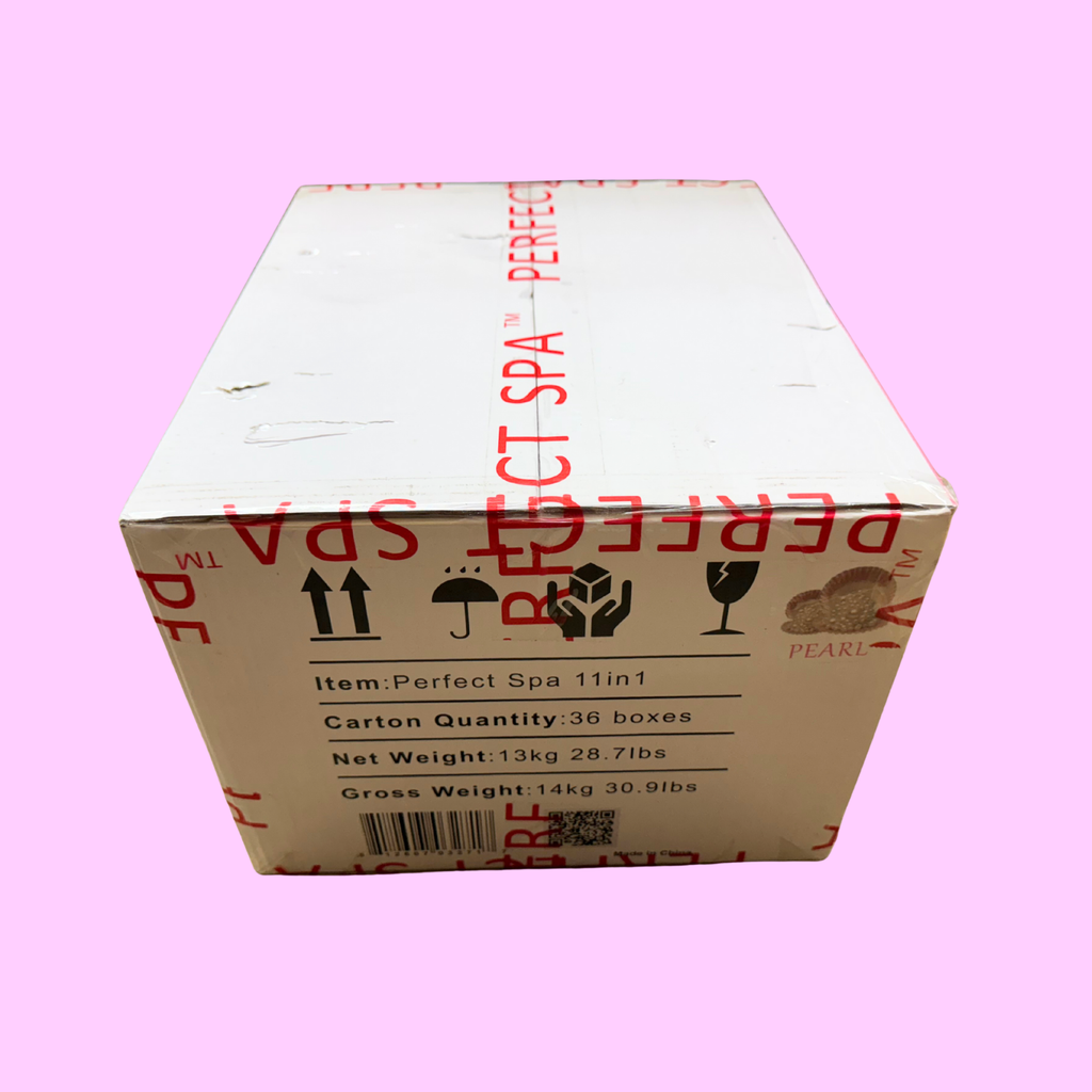 Perfect Spa Hawaii Volcano - The Kilauea Volcano Pearl 11-in-1 Pedicure Kit – Box of 36 | Brightening & Rejuvenating Bubble Spa