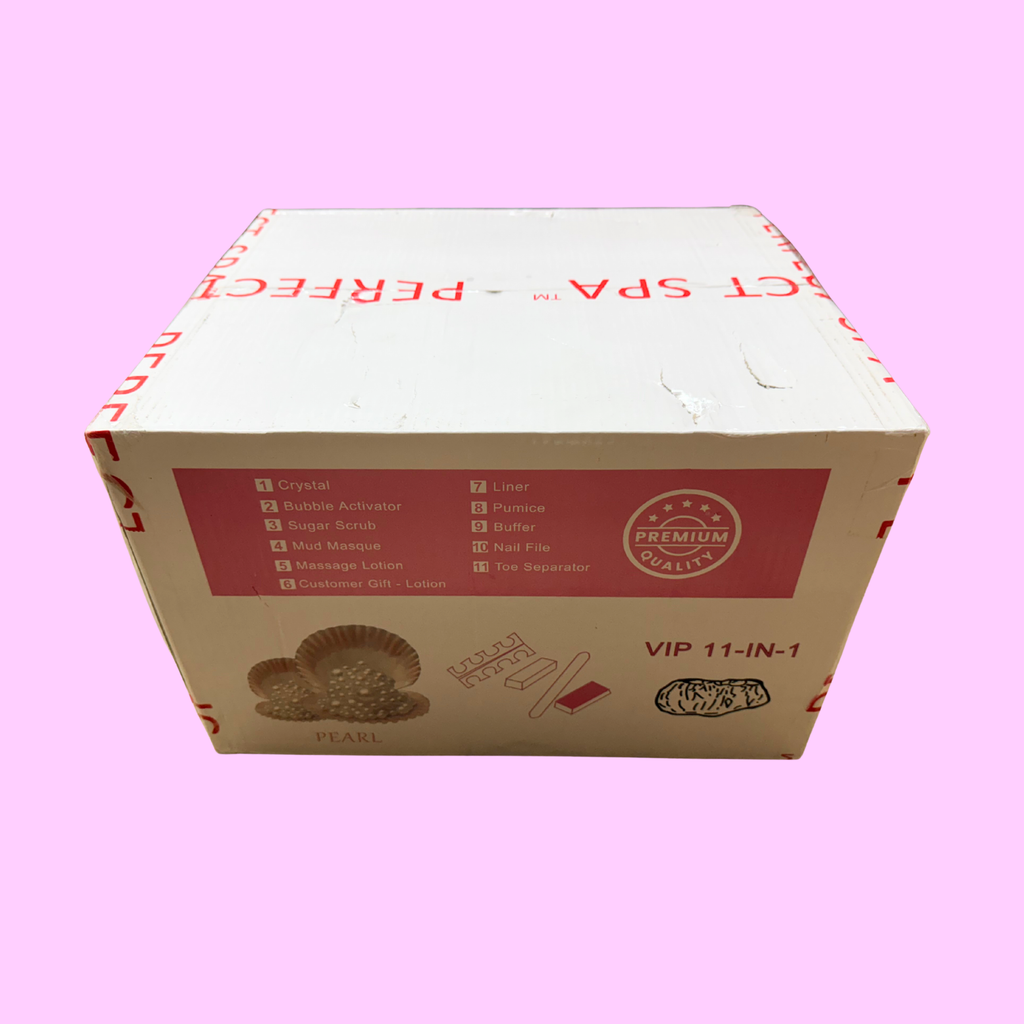 Perfect Spa Hawaii Volcano - The Kilauea Volcano Pearl 11-in-1 Pedicure Kit – Box of 36 | Brightening & Rejuvenating Bubble Spa