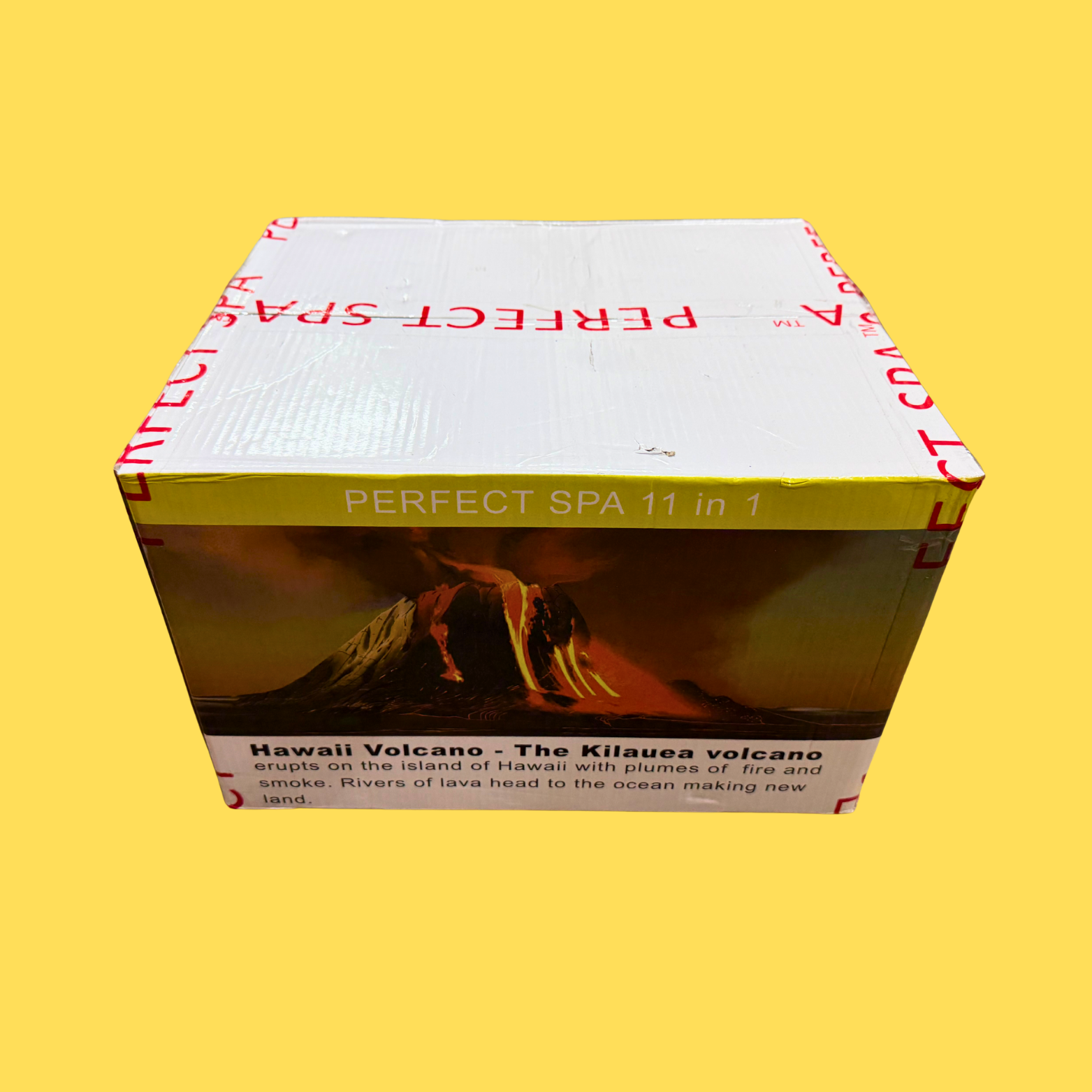 Perfect Spa Hawaii Volcano - The Kilauea Volcano Lemon 11-in-1 Pedicure Kit – Box of 36 | Brightening & Refreshing Bubble Spa