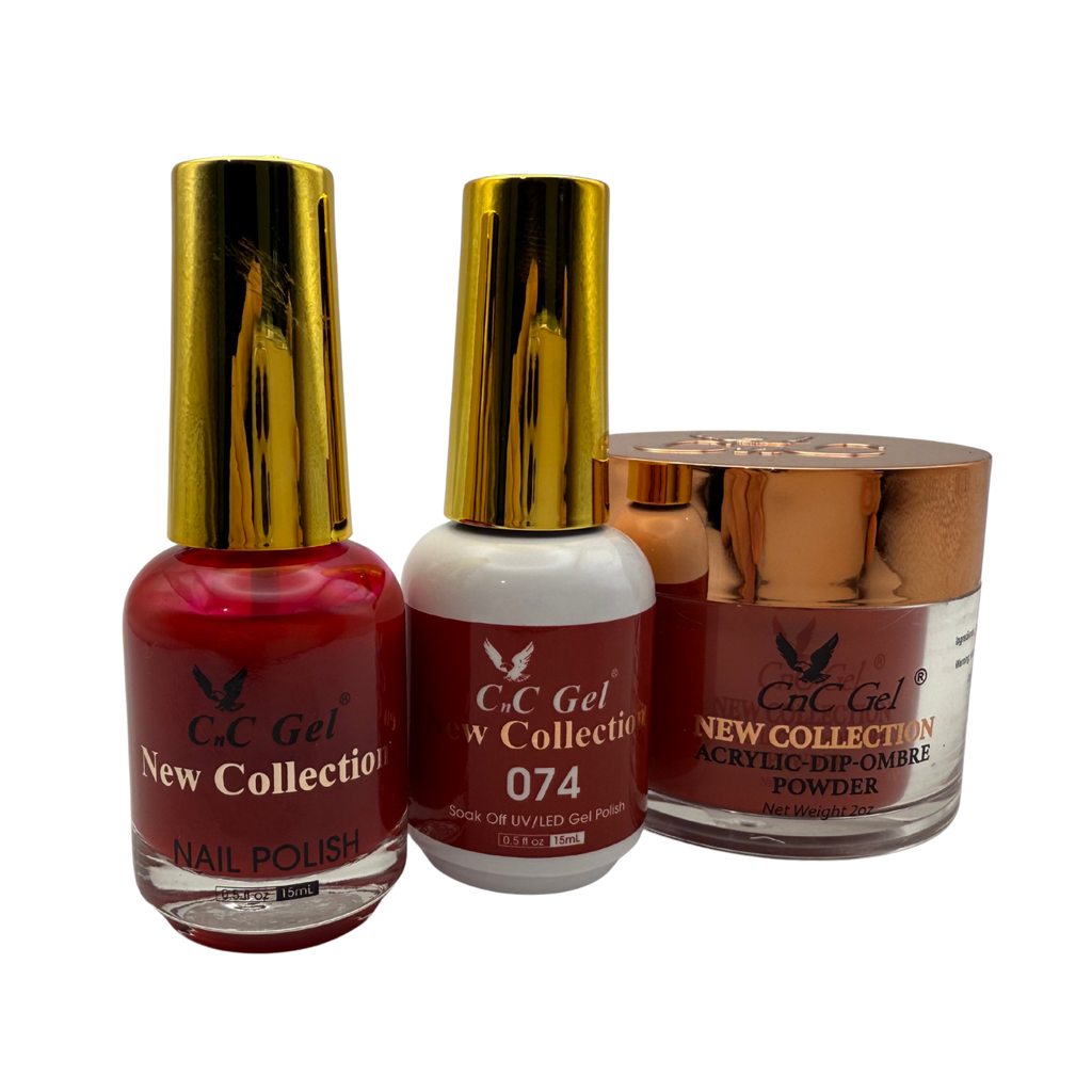 CnC Gel Color-074 New Collection 5-in-1 Gel, Nail Polish, Acrylic, Dip, Ombre
